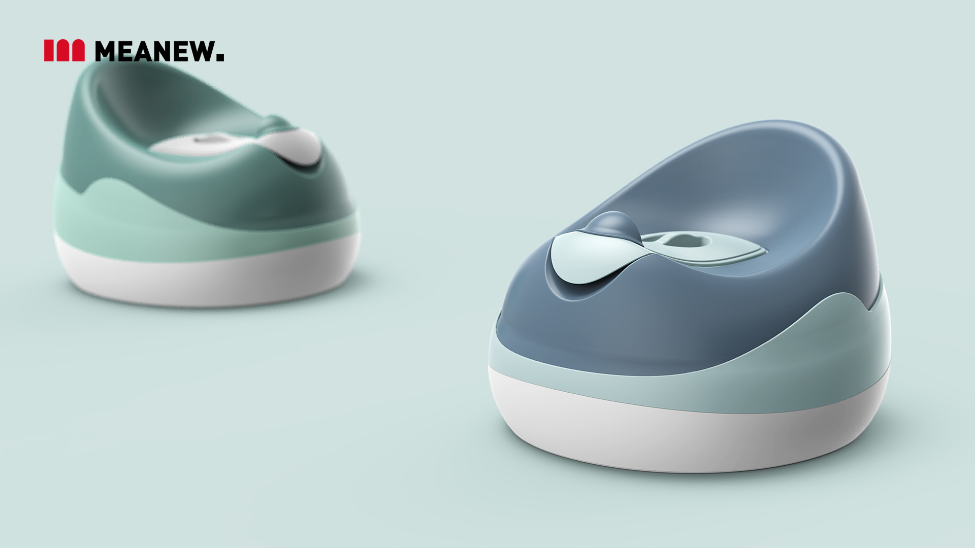 pedestal pan，industrial design，Mingrui industrial design，Meanew Design，Mother and baby，