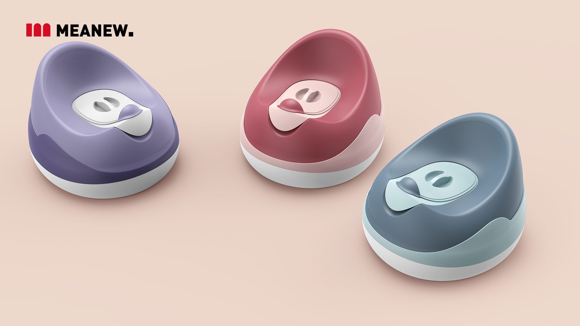 pedestal pan，industrial design，Mingrui industrial design，Meanew Design，Mother and baby，