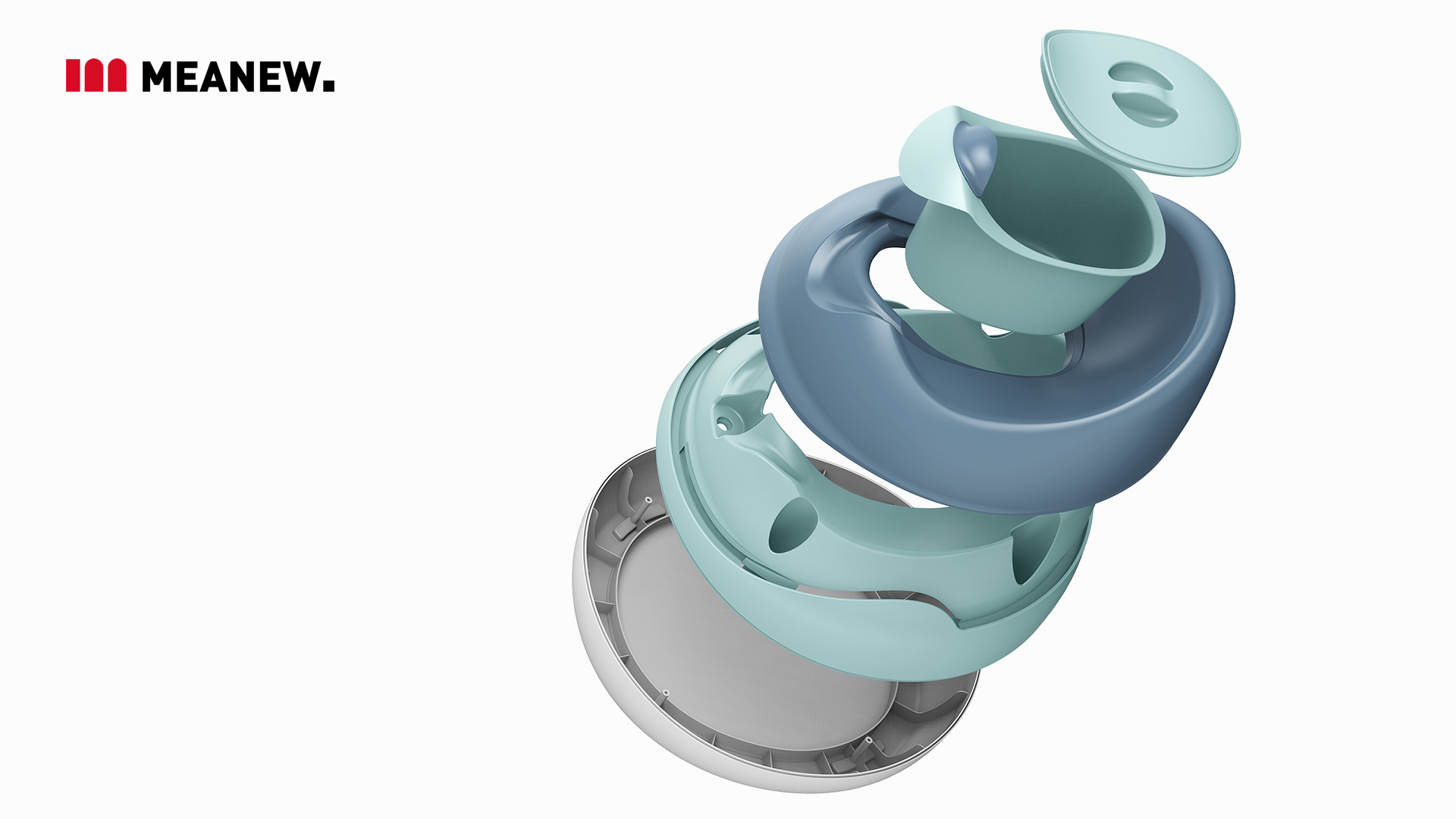 pedestal pan，industrial design，Mingrui industrial design，Meanew Design，Mother and baby，