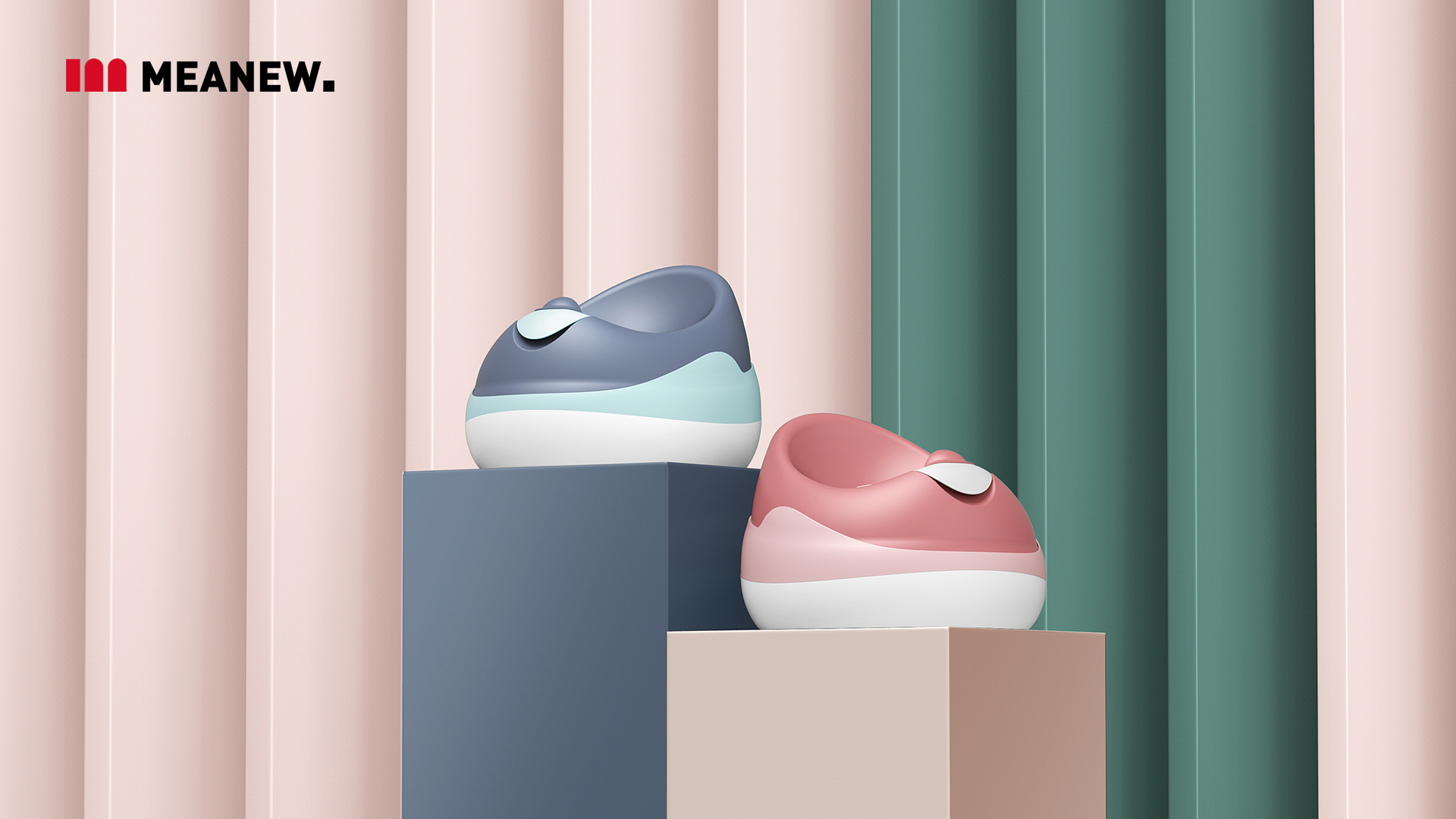 pedestal pan，industrial design，Mingrui industrial design，Meanew Design，Mother and baby，