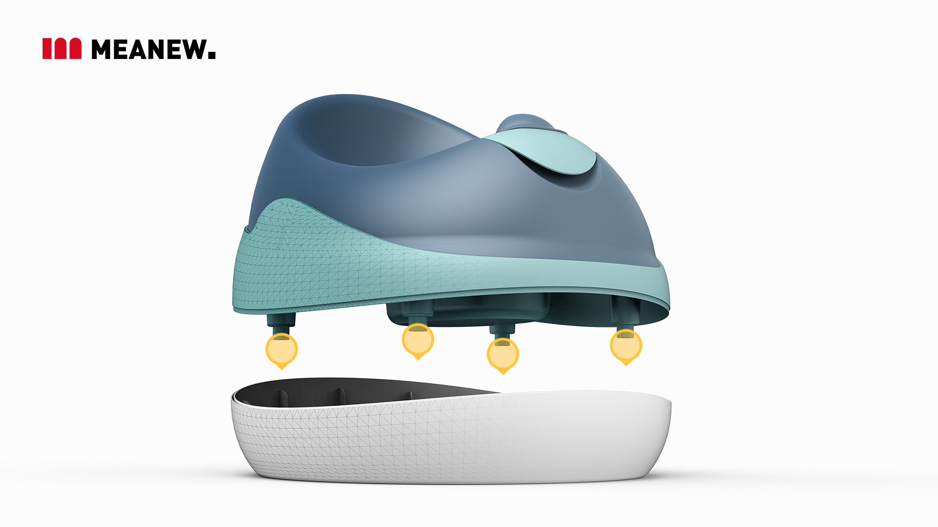 pedestal pan，industrial design，Mingrui industrial design，Meanew Design，Mother and baby，