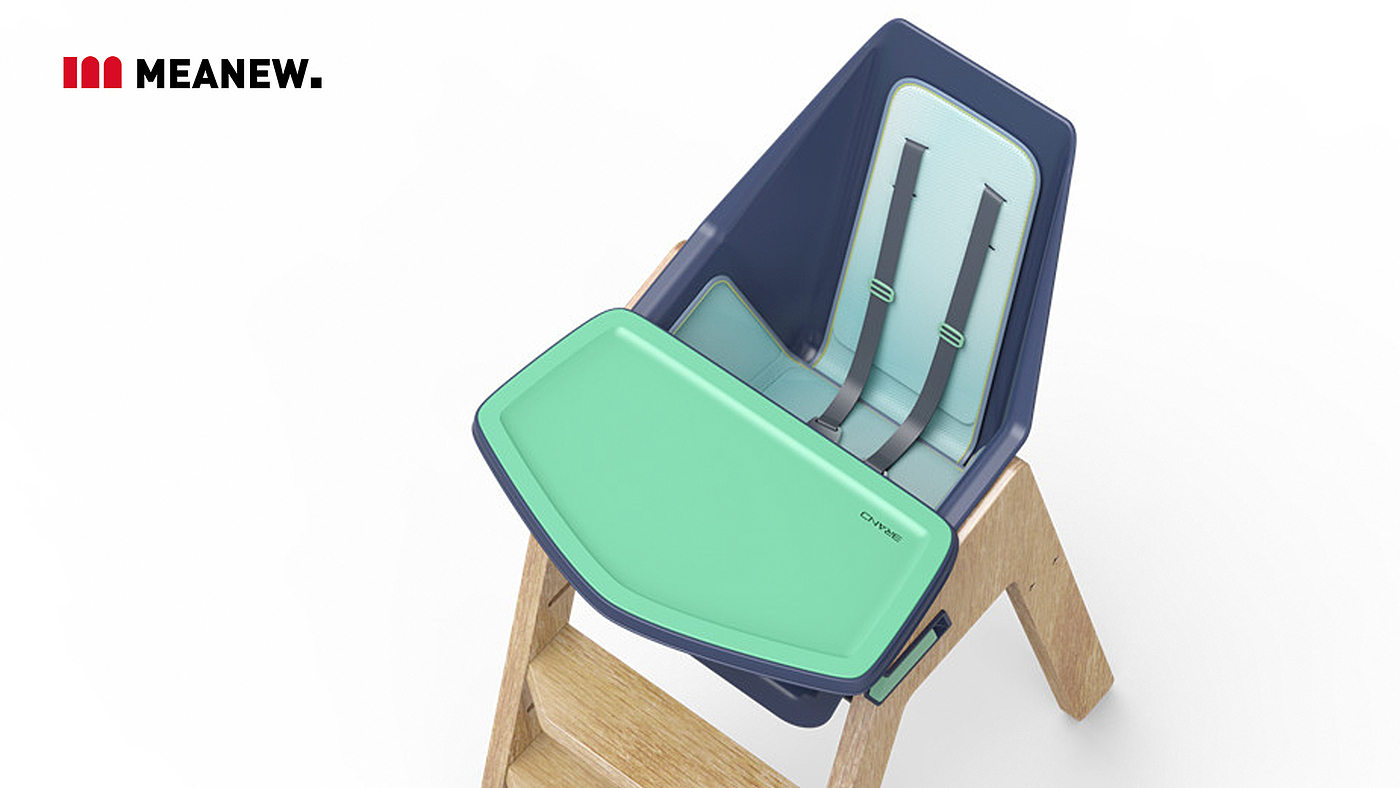 儿童餐椅，高脚椅，明锐工业设计，Meanew Design，宁波设计公司，