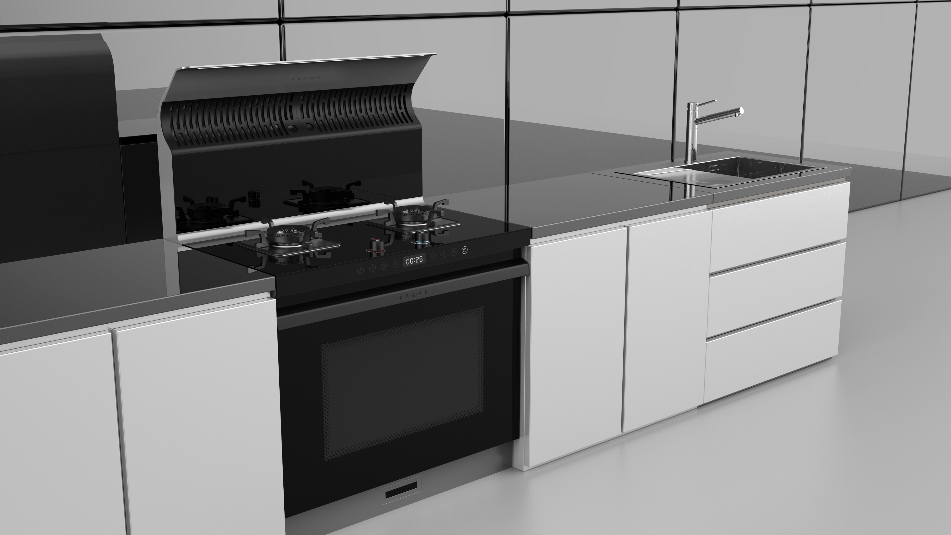 Integrated stove，Lampblack machine，