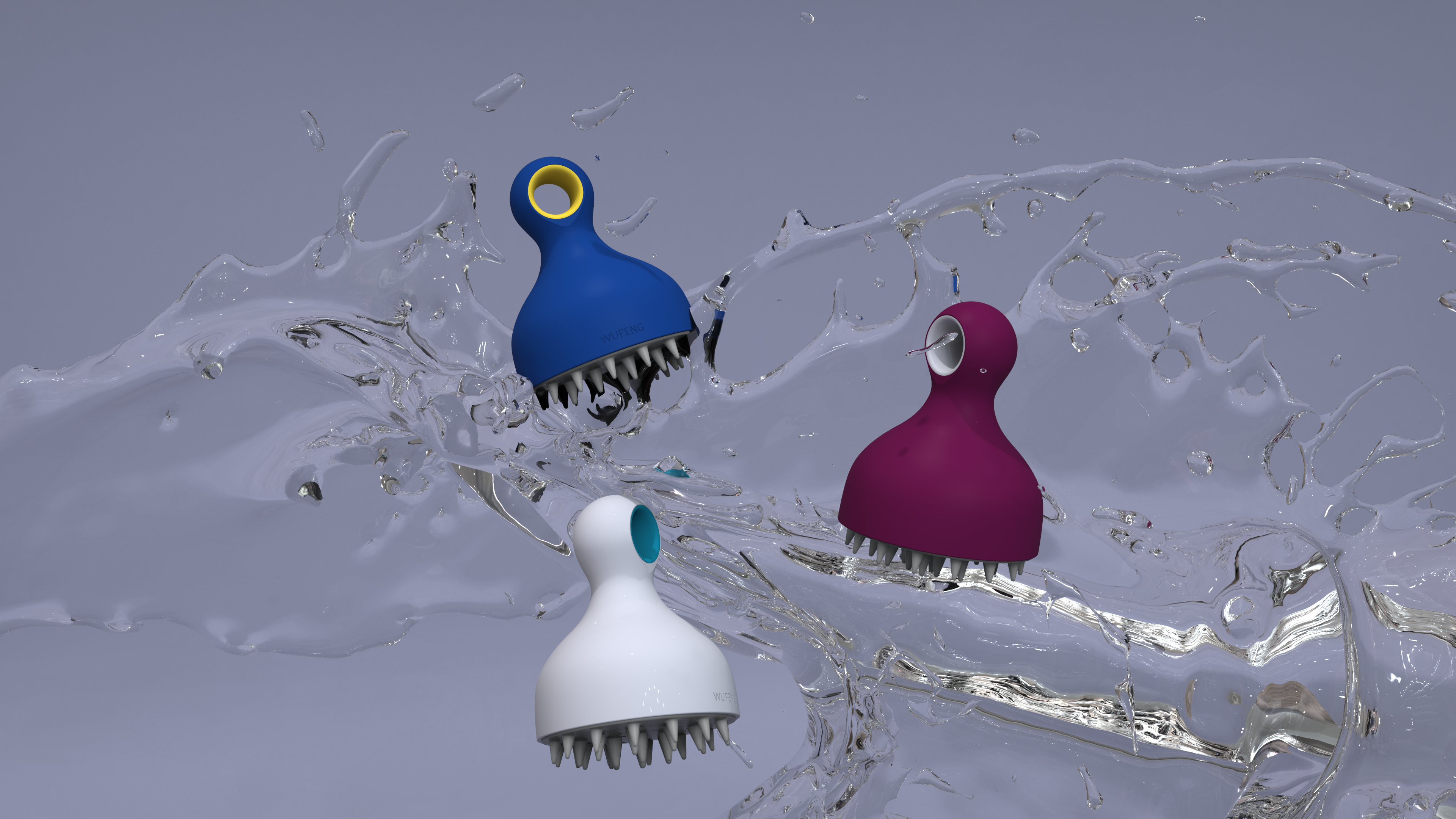 Daily Necessities，Department store，product design，industrial design，Shampoo brush，