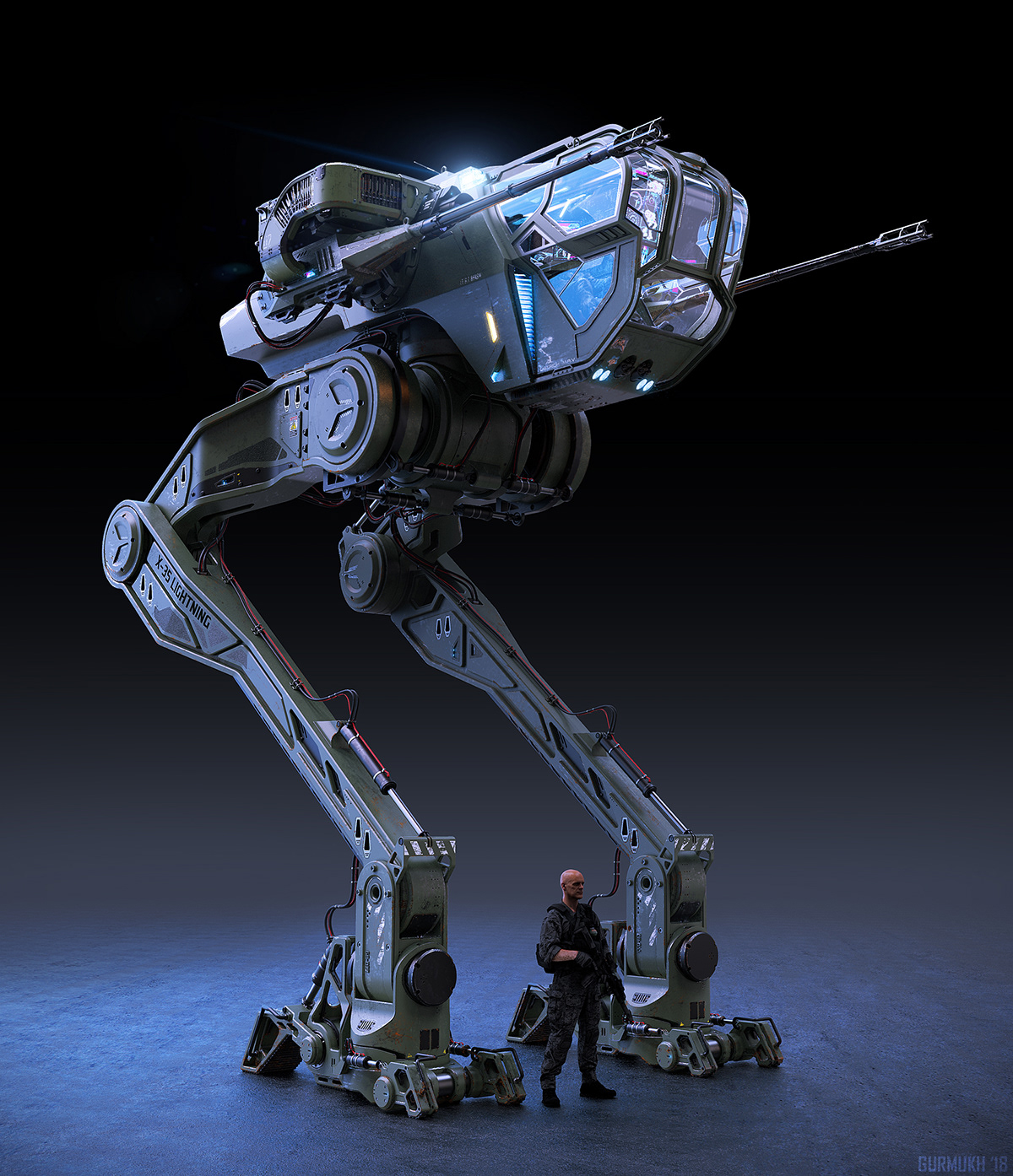 Mechanical attack vehicle，Military weapons，LIGHTNING M.A.V.，