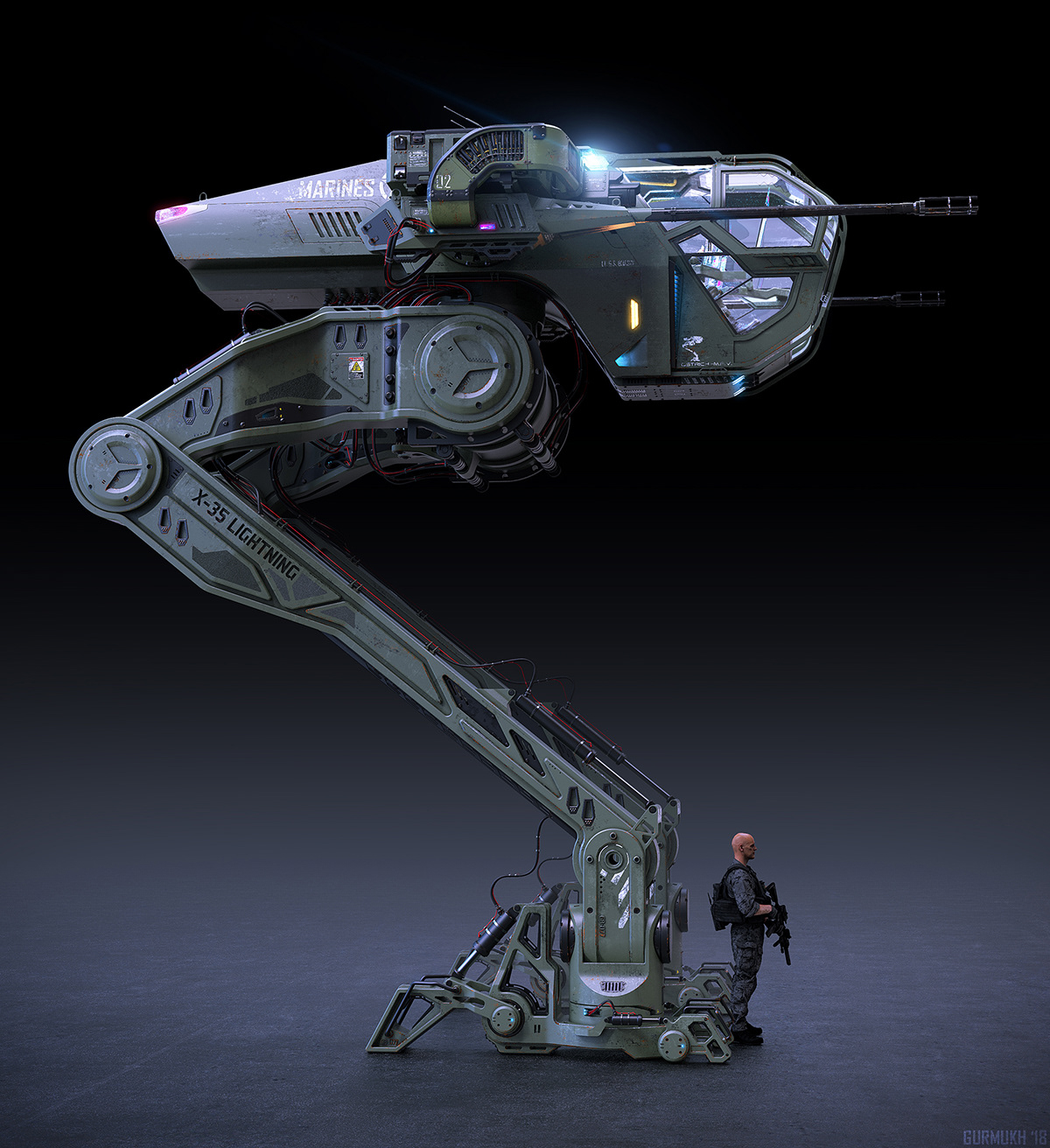 Mechanical attack vehicle，Military weapons，LIGHTNING M.A.V.，