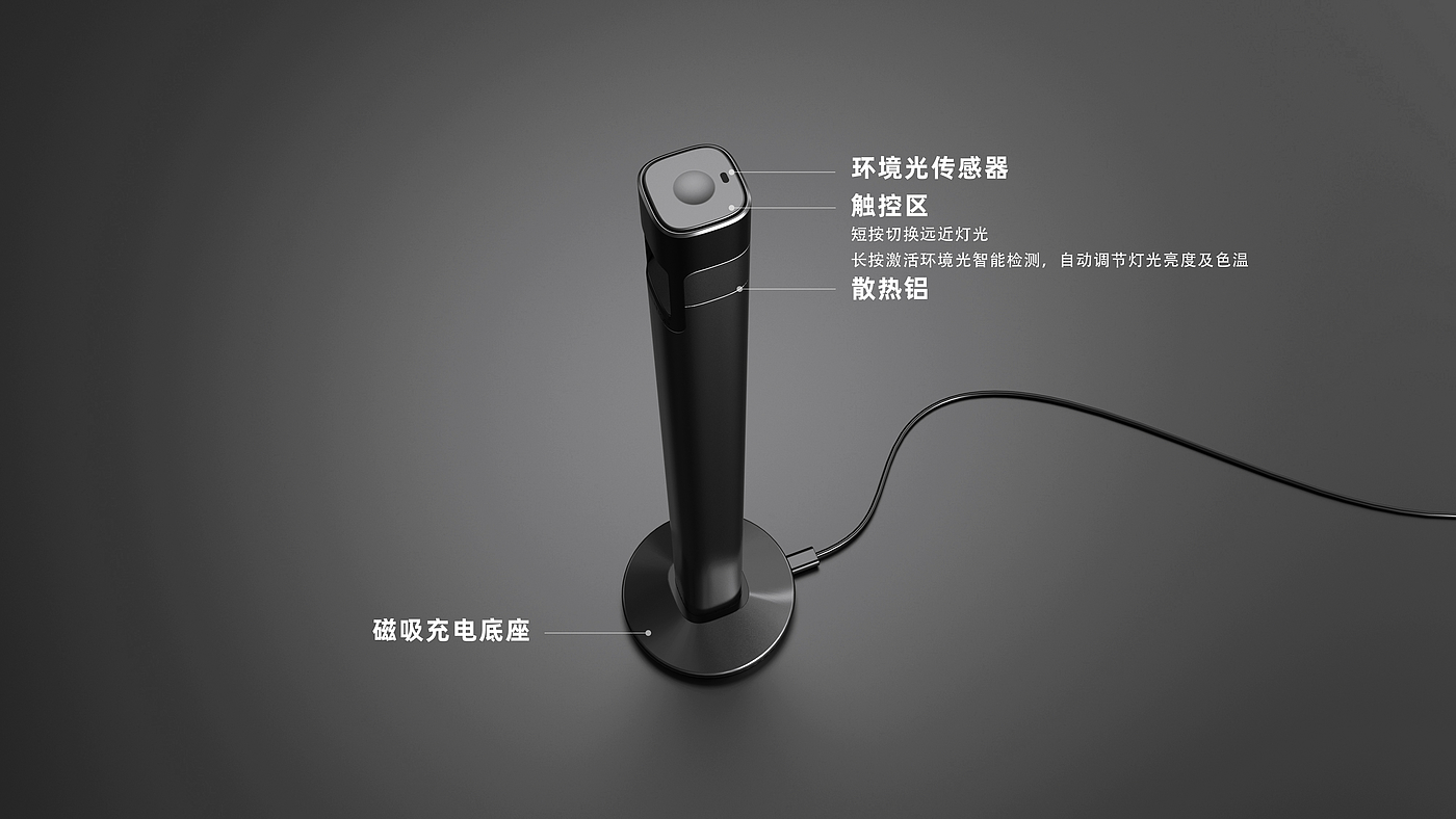 Spade design，Desk lamp，interactive，