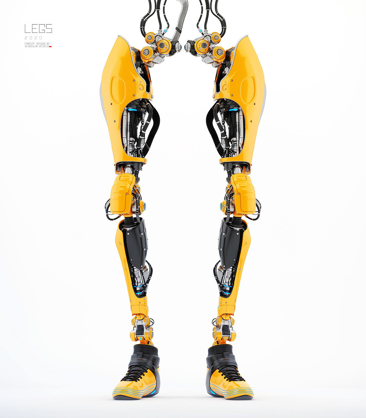 Mechanical leg，technology，future，science fiction，