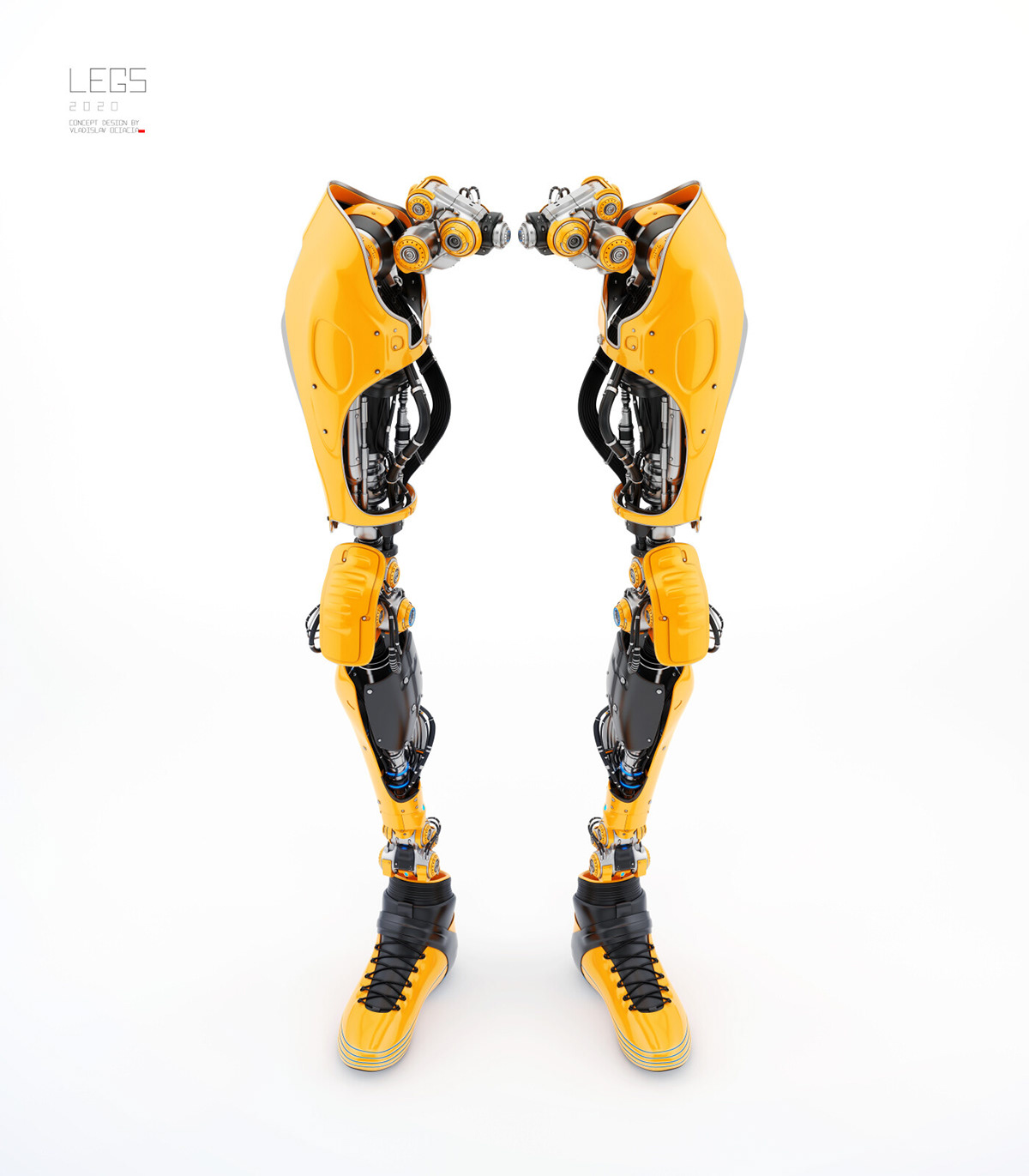 Mechanical leg，technology，future，science fiction，