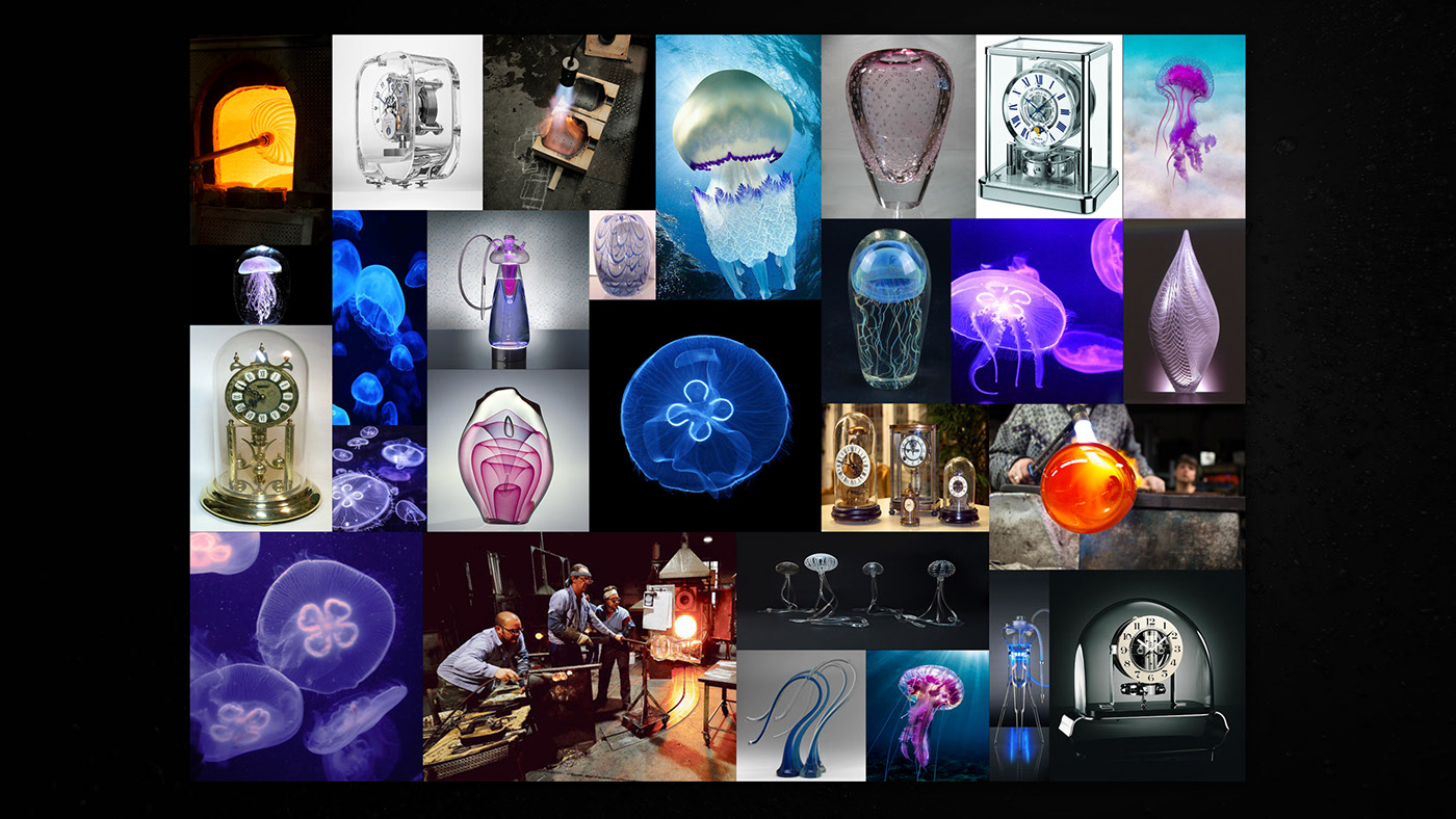 Clock，Glass，jellyfish，Dual configuration，