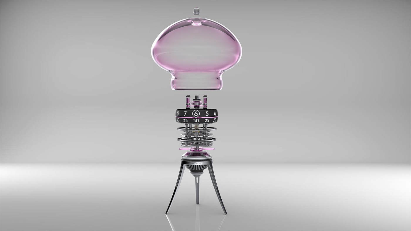 Clock，Glass，jellyfish，Dual configuration，