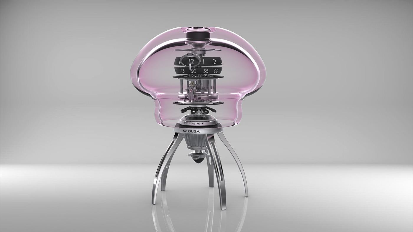 Clock，Glass，jellyfish，Dual configuration，