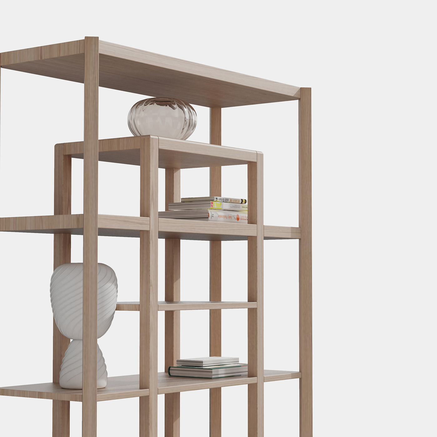 furniture，bookshelf，wooden ，Aesthetic feeling，