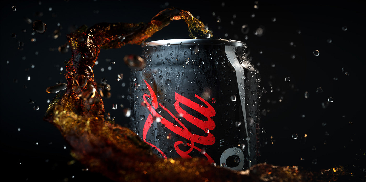 Coca Cola，Render，modeling，