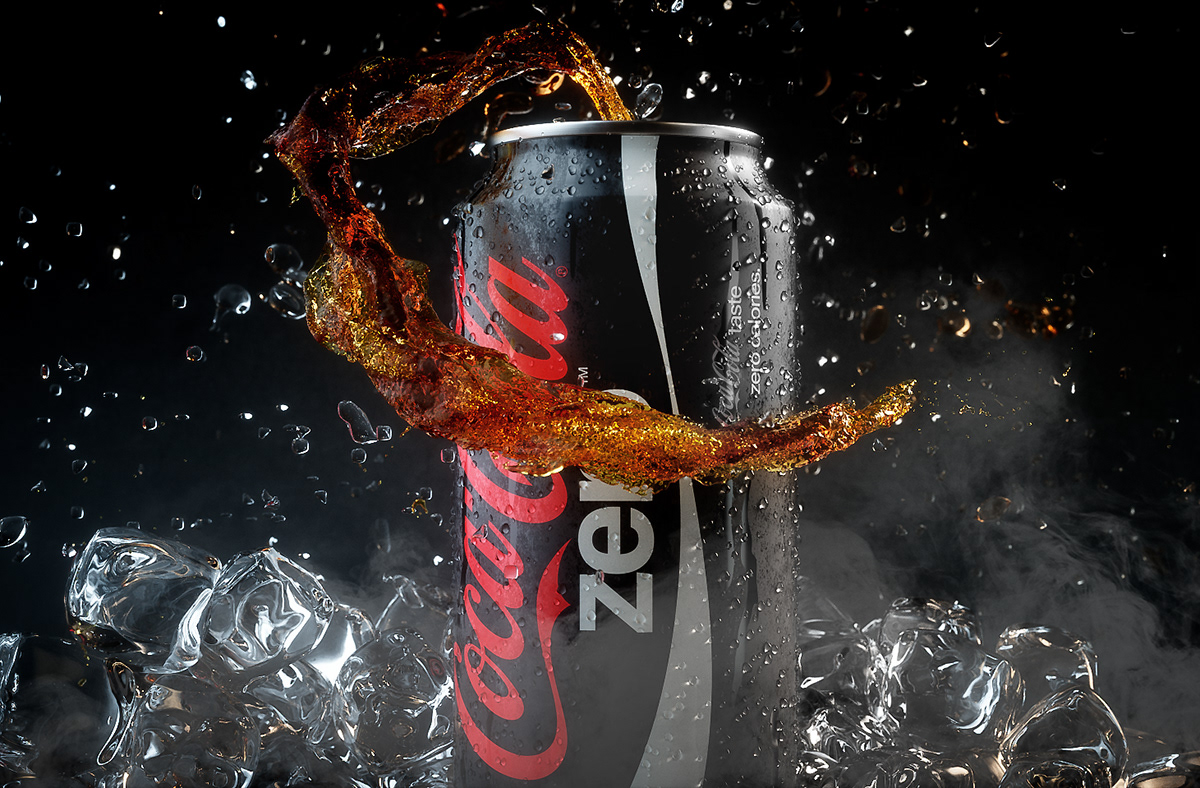 Coca Cola，Render，modeling，