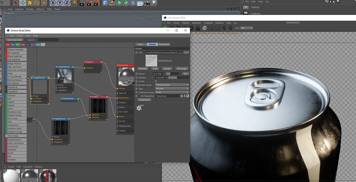 Coca Cola，Render，modeling，