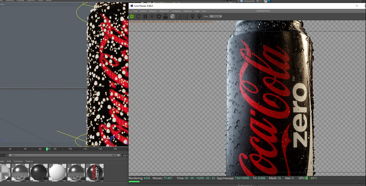 Coca Cola，Render，modeling，