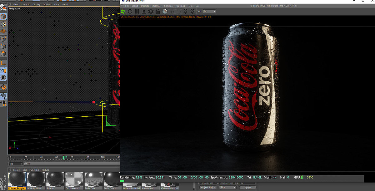 Coca Cola，Render，modeling，