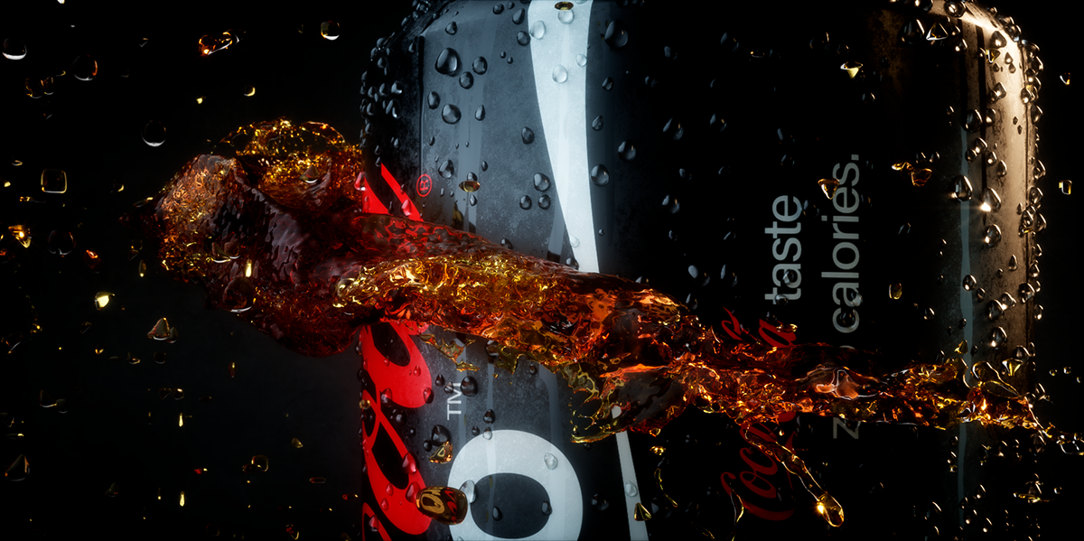 Coca Cola，Render，modeling，