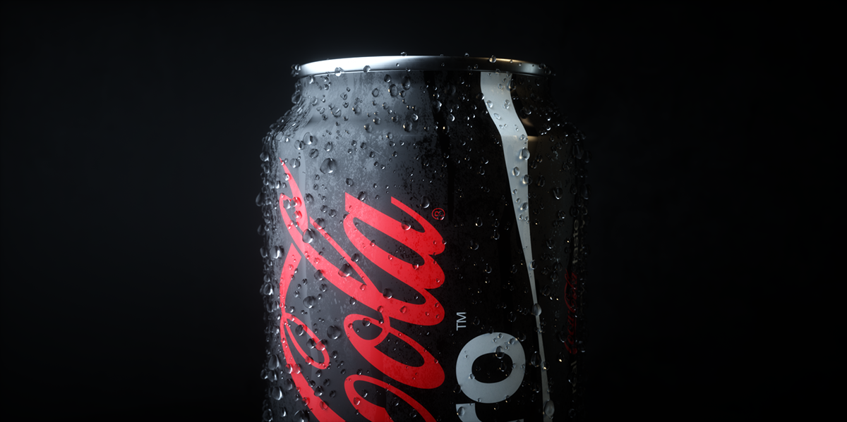 Coca Cola，Render，modeling，