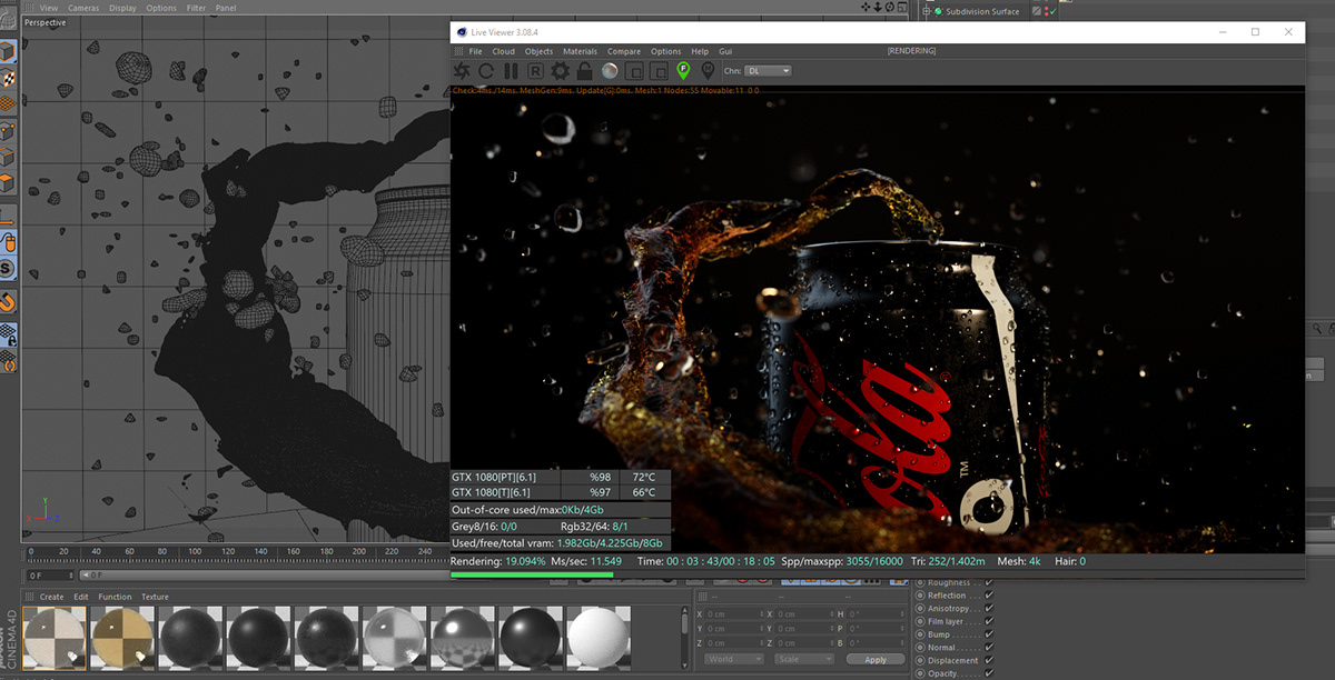Coca Cola，Render，modeling，