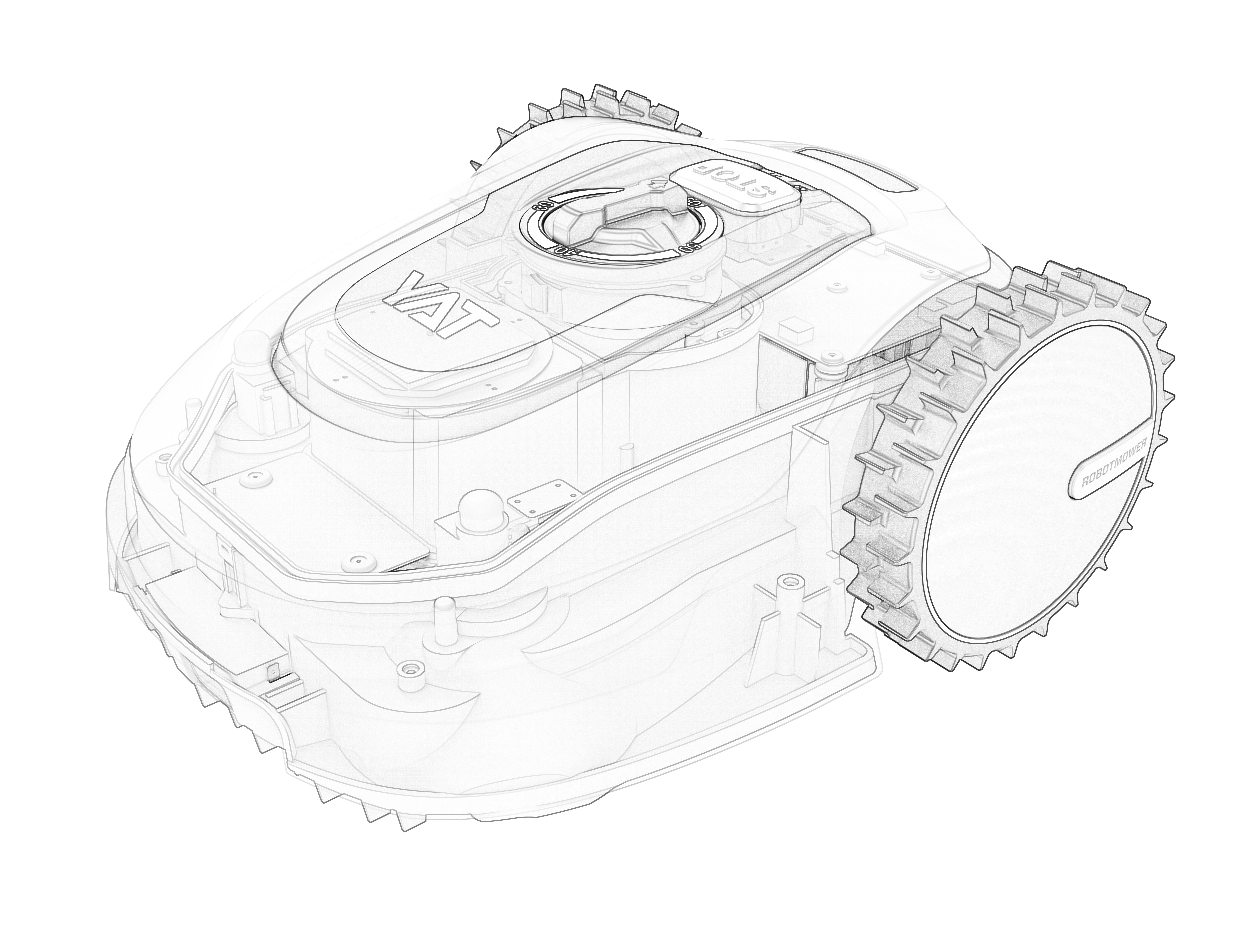 Beidou navigation，intelligence，lawn mower，Parallel cutting，