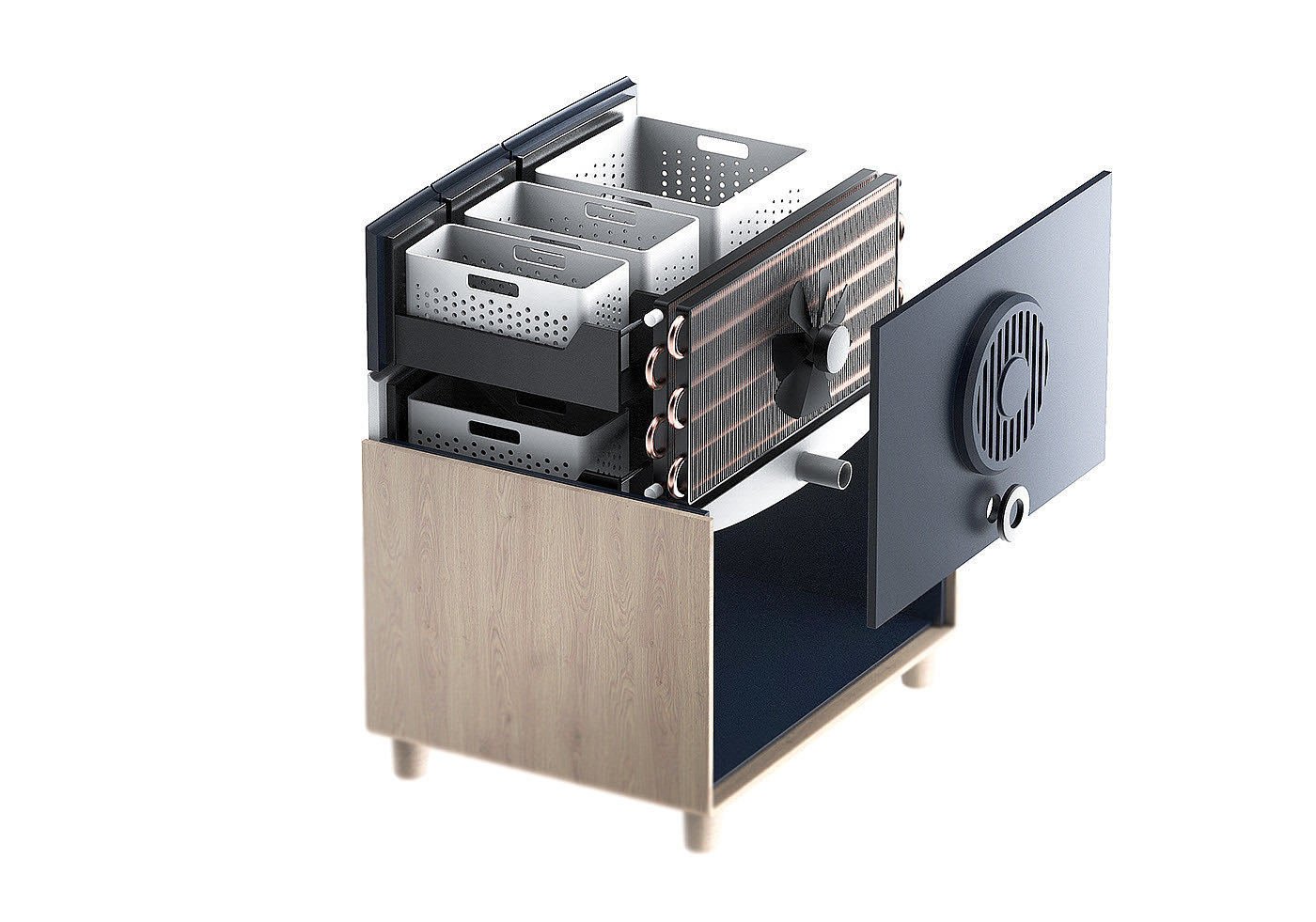 Washing machine，Receive，Mingrui design，Meanew Design，industrial design，