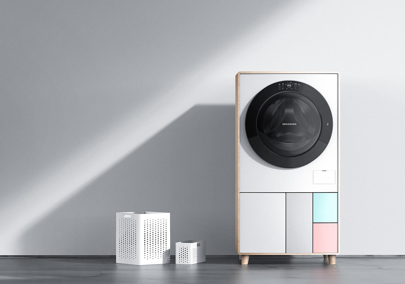 Washing machine，Receive，Mingrui design，Meanew Design，industrial design，