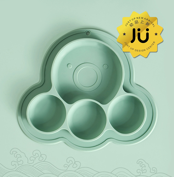 Small octopus silicone tableware set，