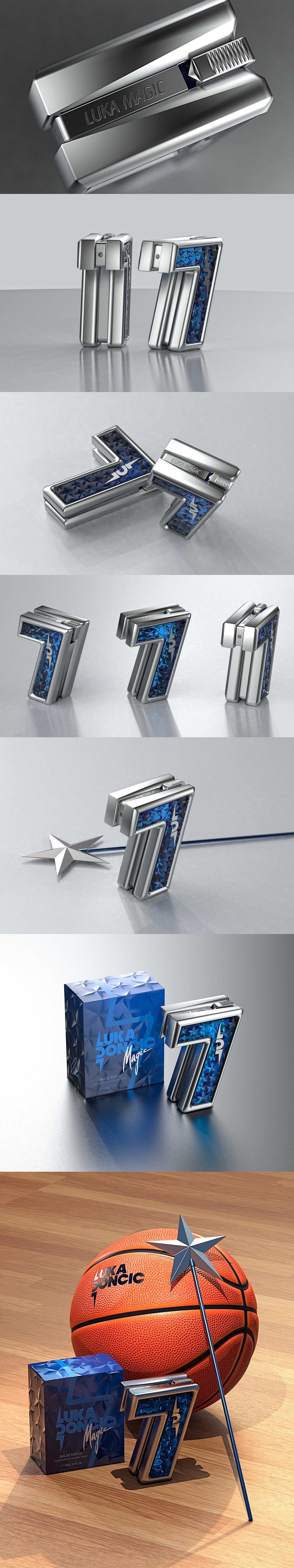 LD77，packing design，Perfume，Metal，Glass，