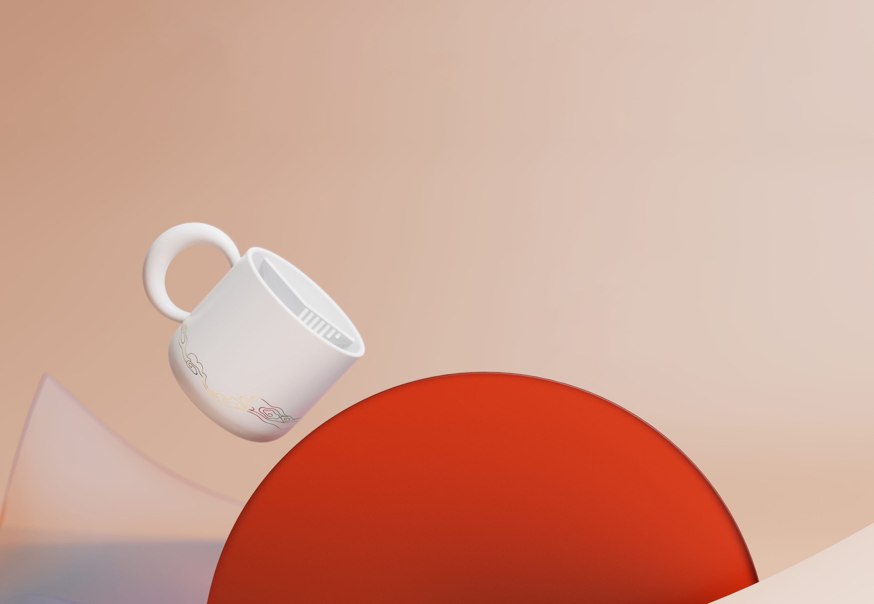 Cup, insulation pad, gift box，