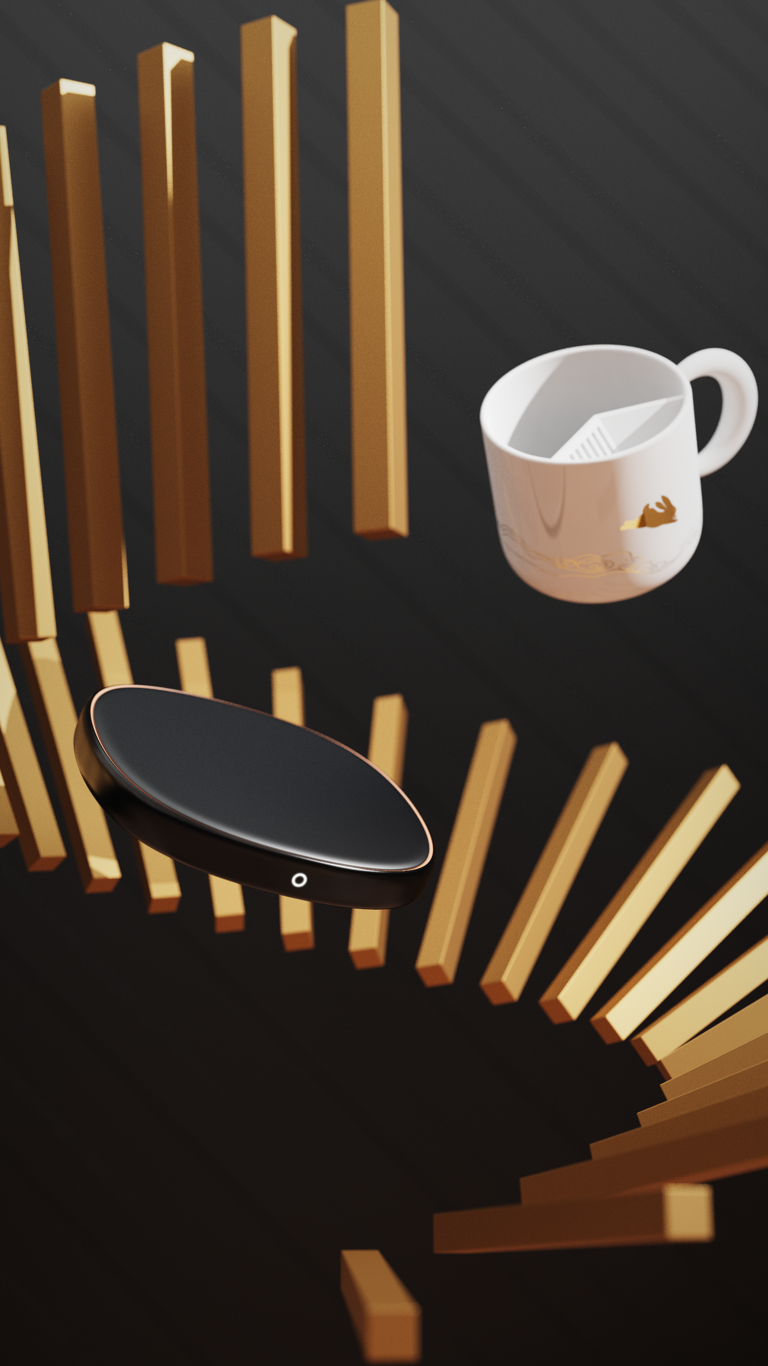 Cup, insulation pad, gift box，