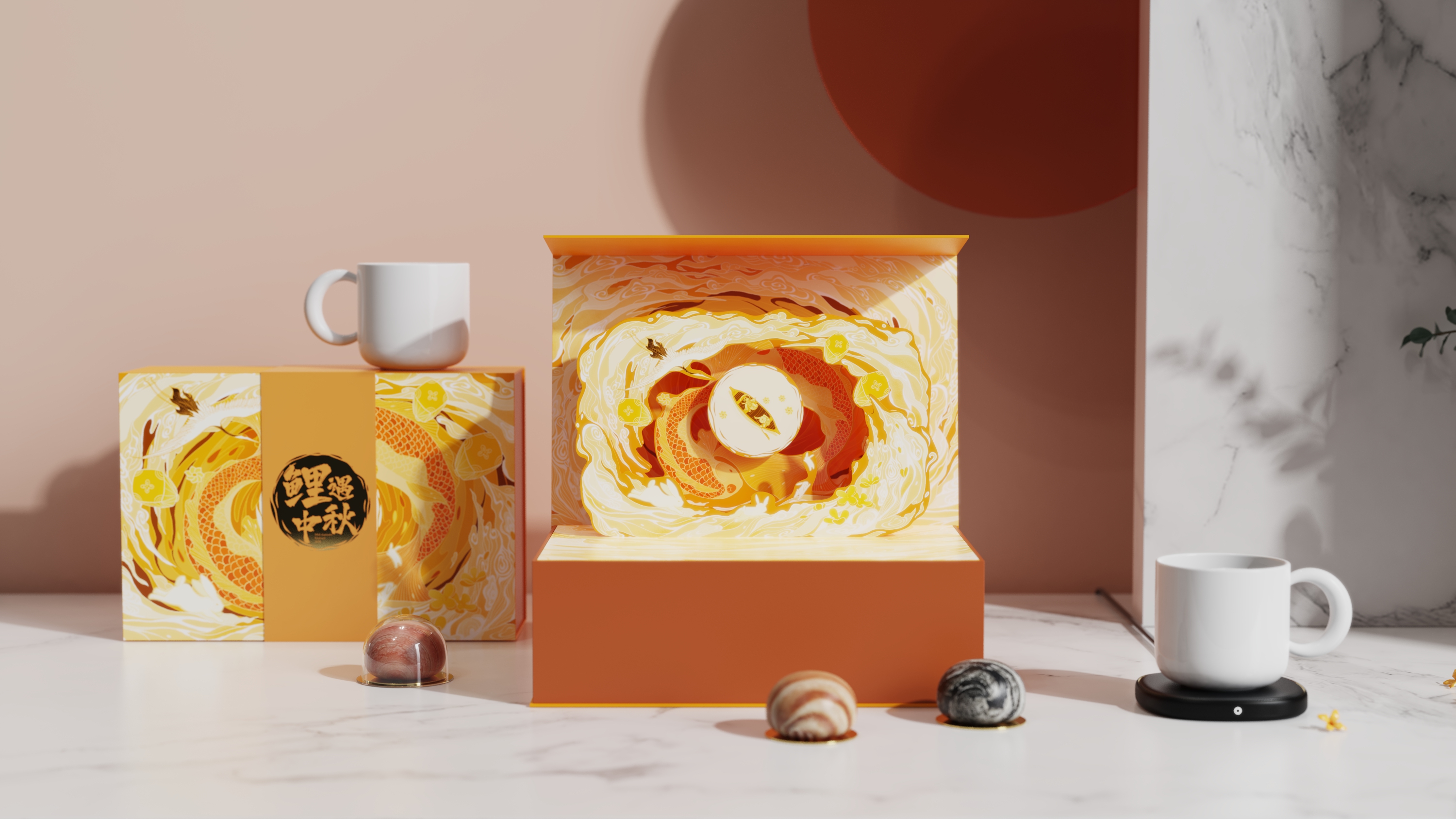 Cup, insulation pad, gift box，