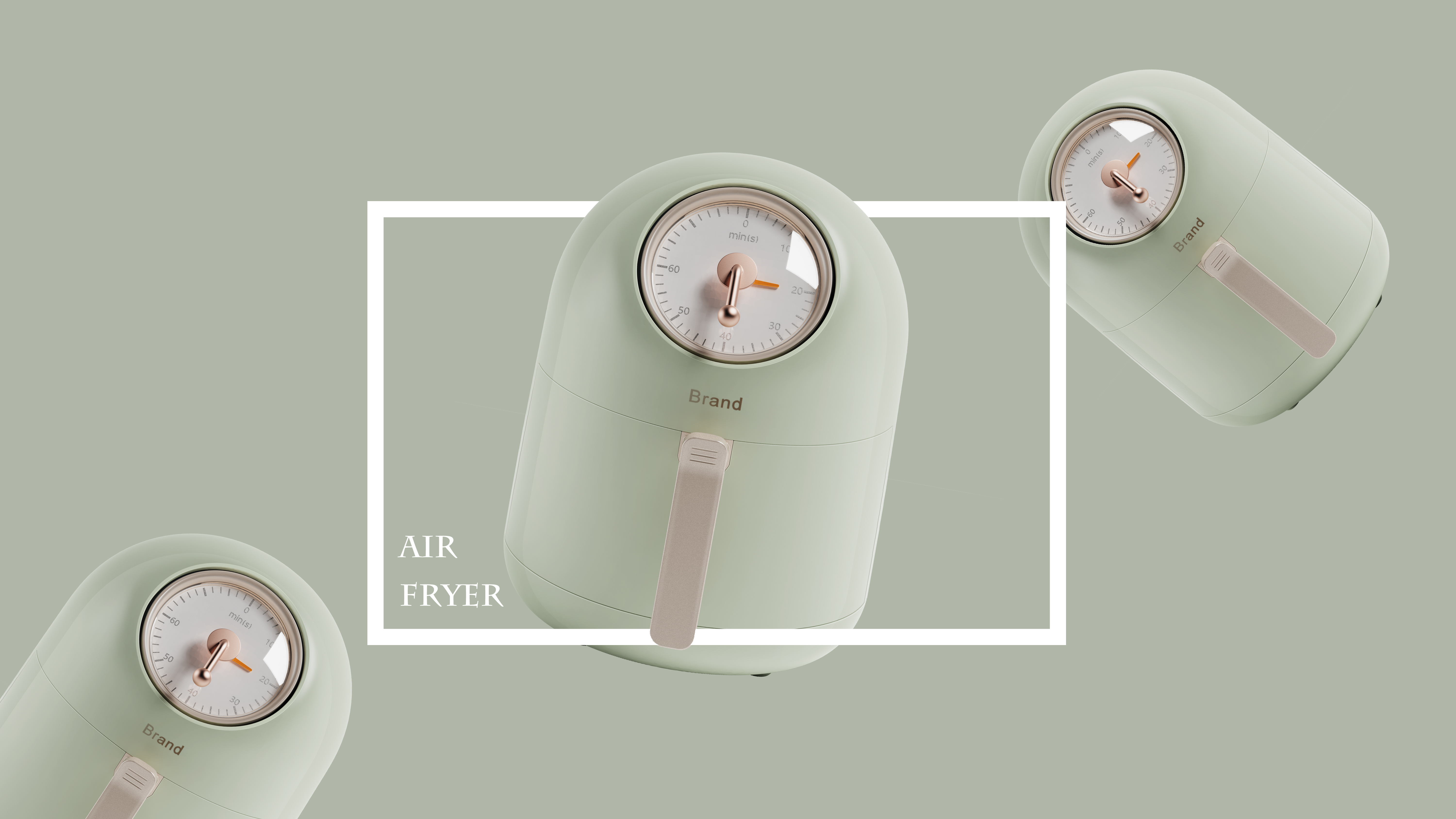 Mini air fryer，lovely，Kitchen appliances，Air fryer，