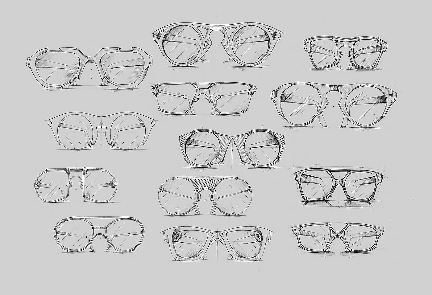 Wrist watch，glasses，sketch，