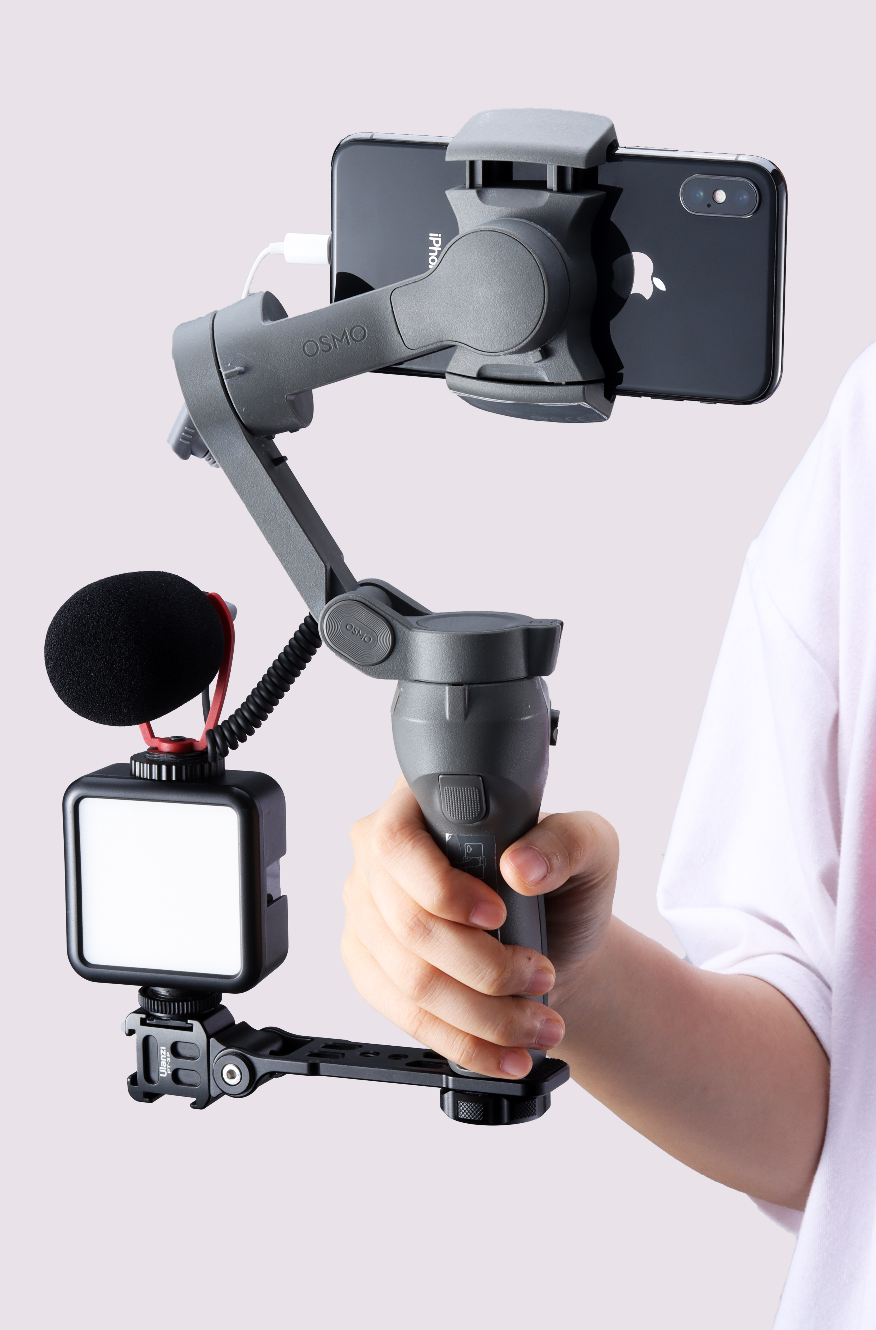 Mobile phone, mobile phone stabilizer, card machine expansion configuration，