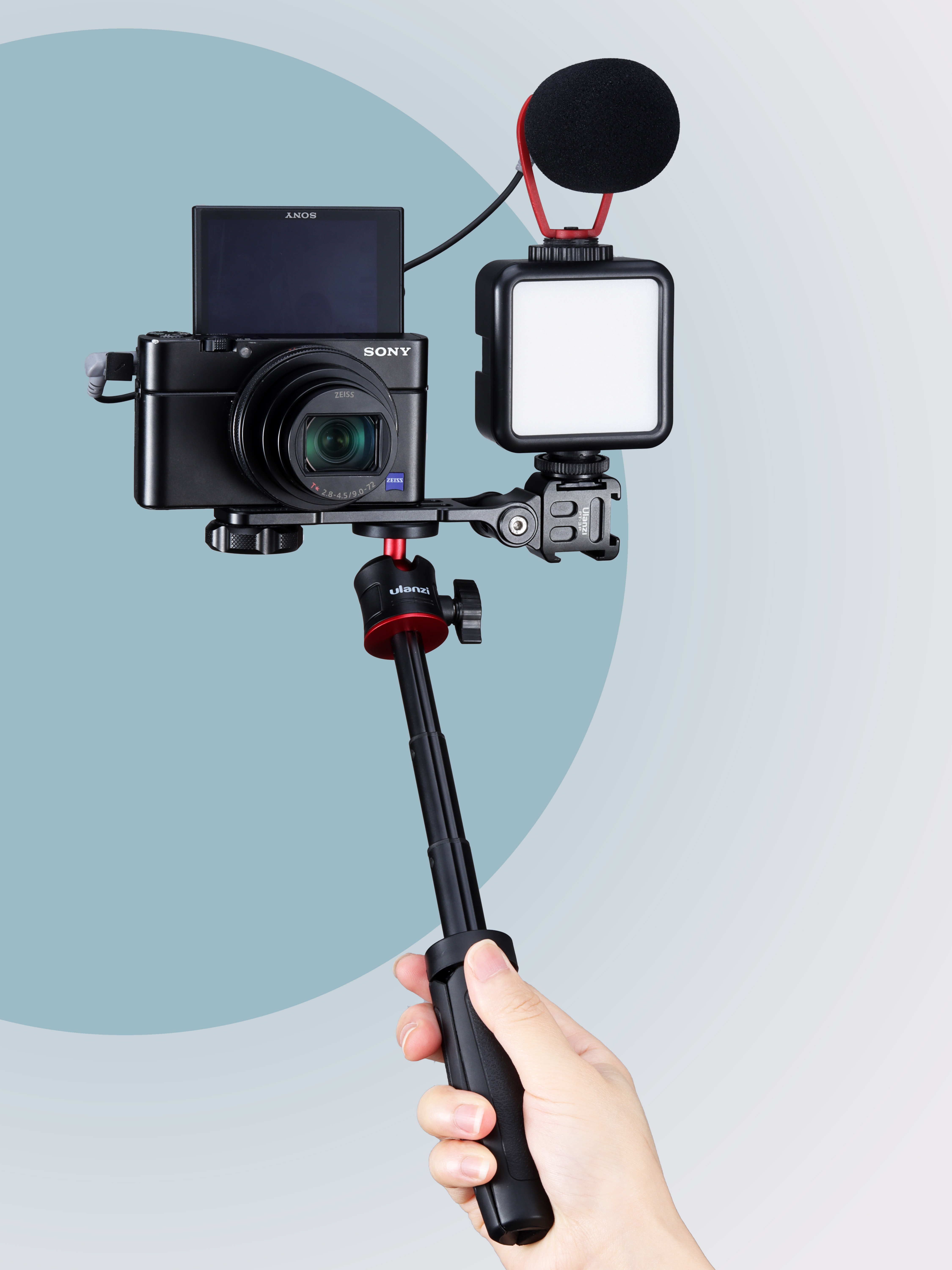 Mobile phone, mobile phone stabilizer, card machine expansion configuration，