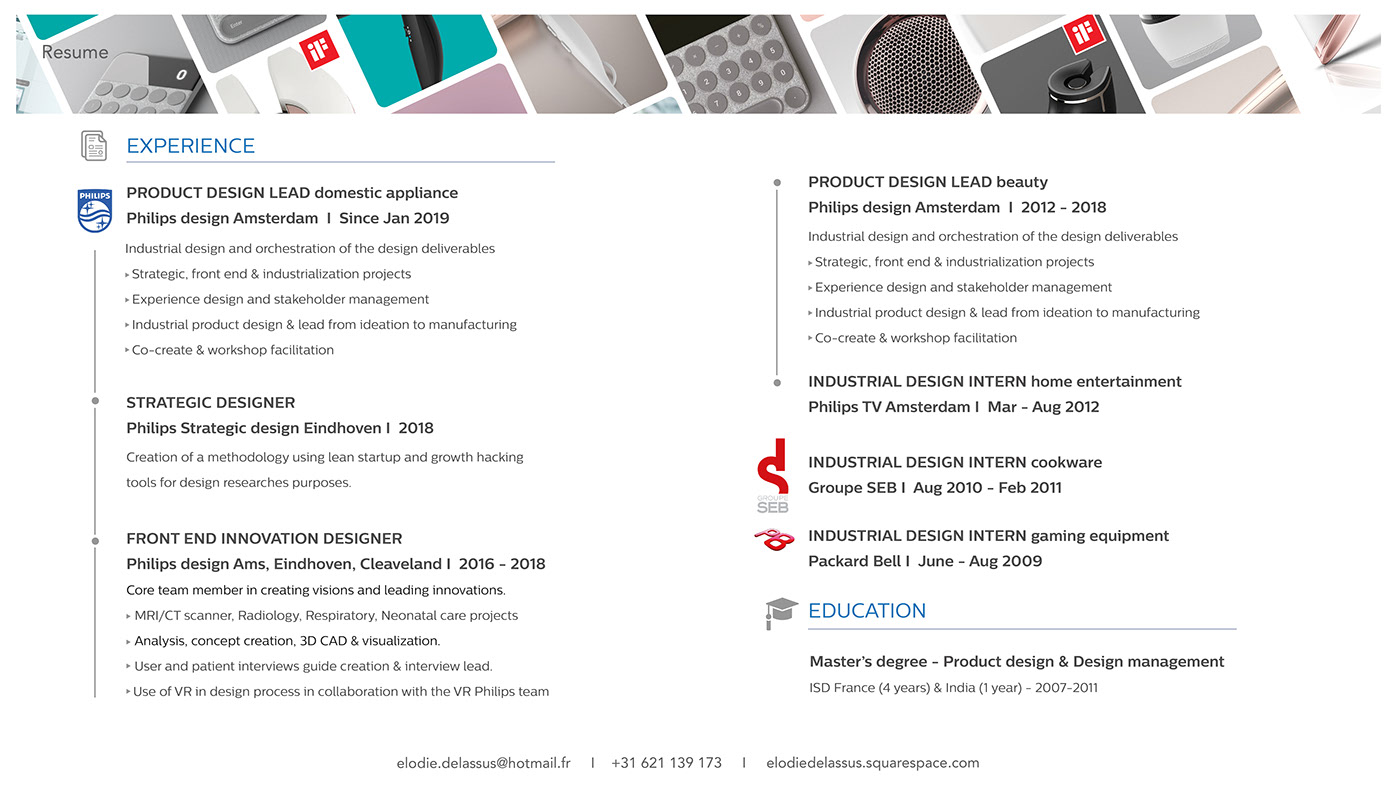 sample reels，industrial design，Experience design，
