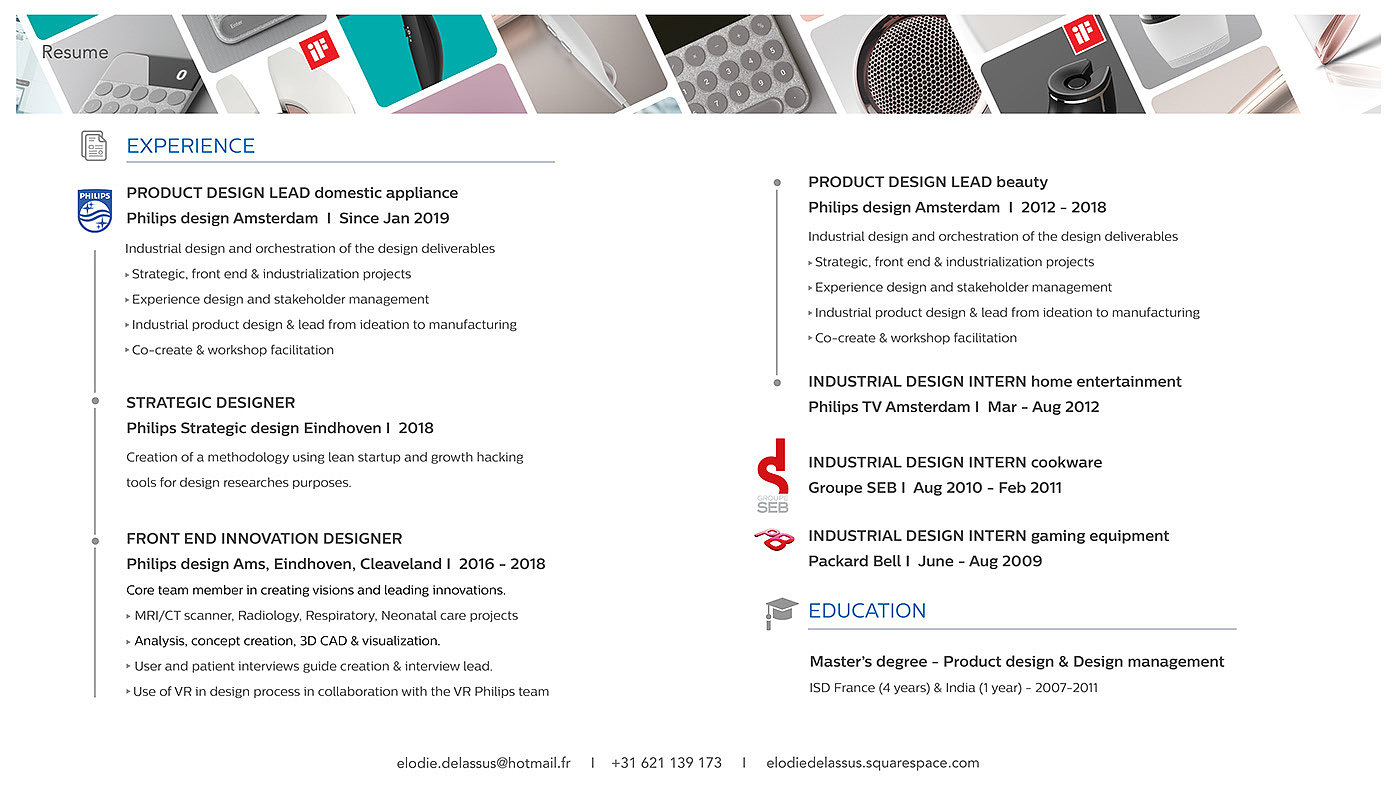 sample reels，industrial design，Experience design，