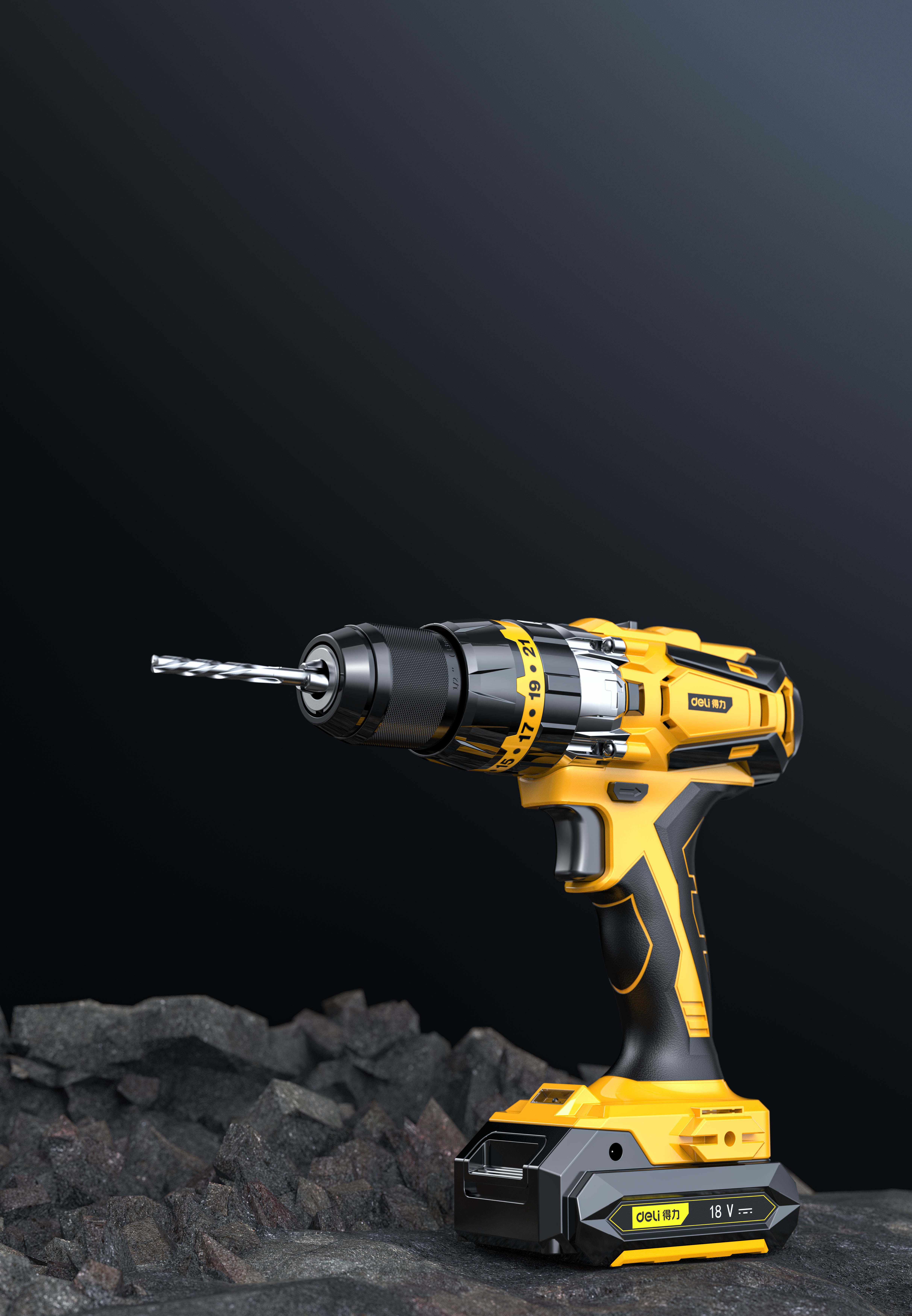 Hardware tools，Electric tool，Electric drill，Keyshot rendering，