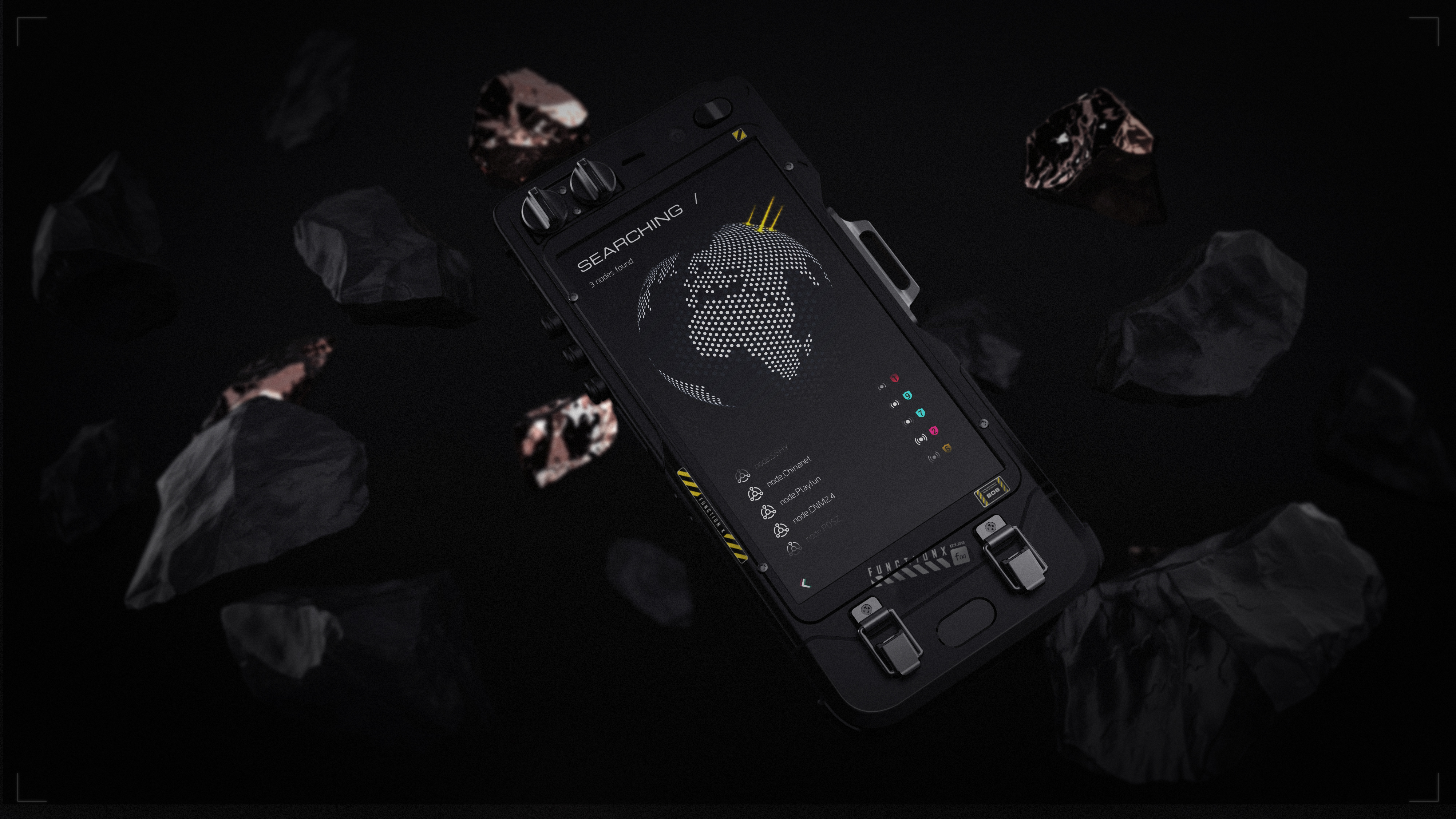 Blockchain，mobile phone，modularization，Cyberpunk，Geek，science fiction，