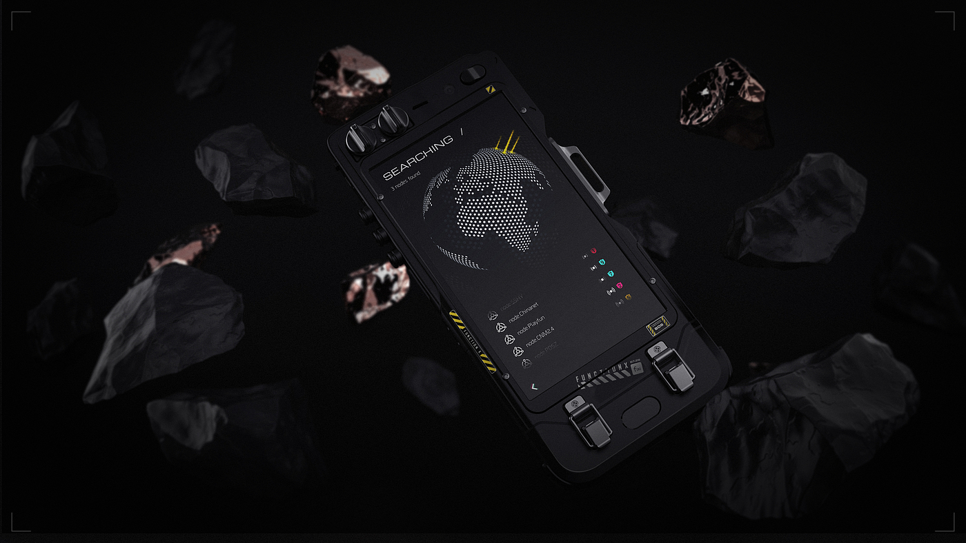 Blockchain，mobile phone，modularization，Cyberpunk，Geek，science fiction，