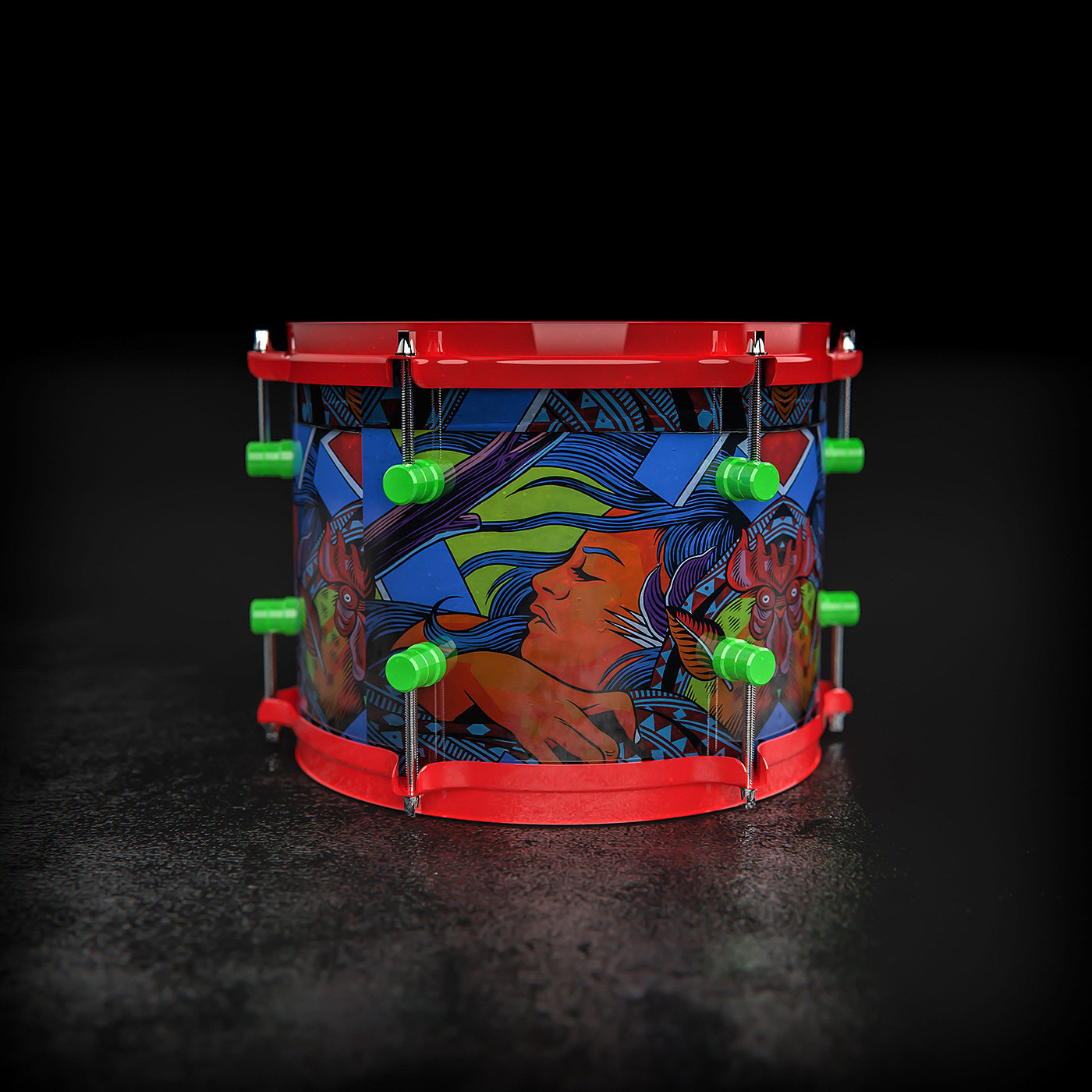 Drum kit，music，cad，3d，