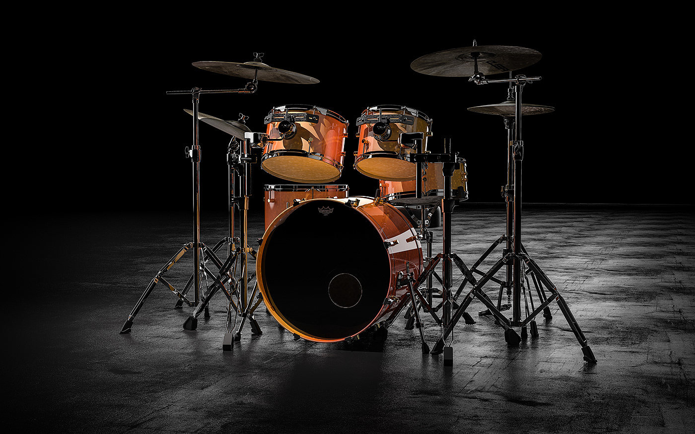 Drum kit，music，cad，3d，