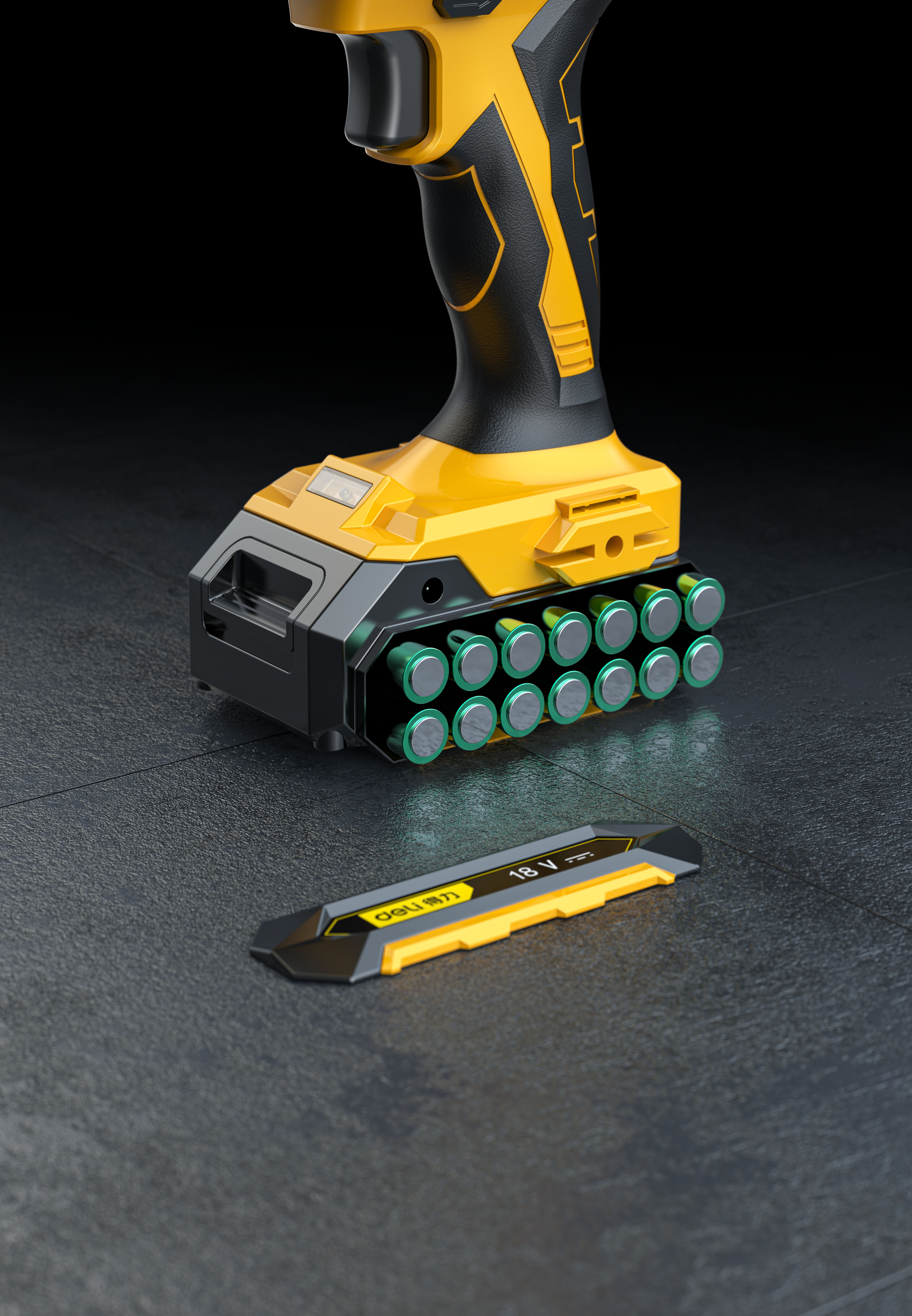 Hardware tools，Electric tool，Electric drill，Keyshot rendering，