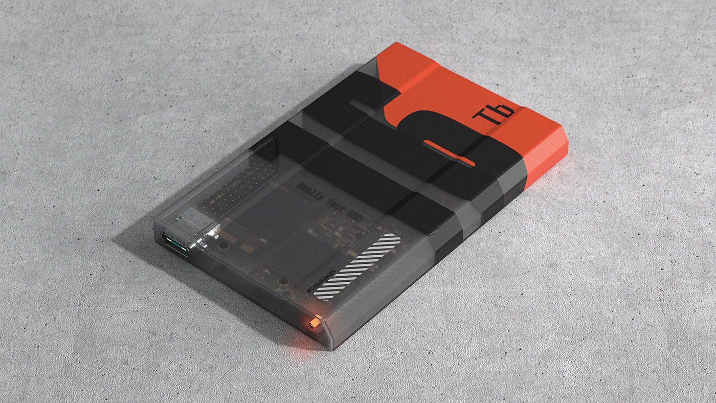 Hard disk，Futurist，Portable，concept，