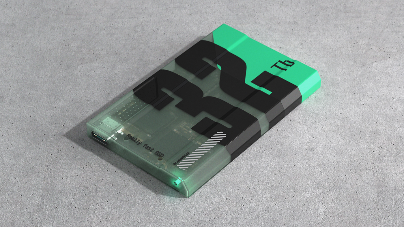 Hard disk，Futurist，Portable，concept，