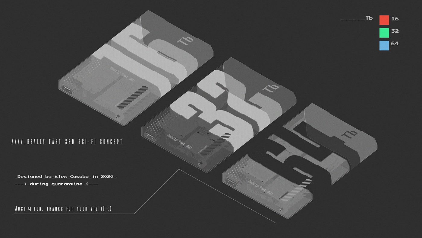 Hard disk，Futurist，Portable，concept，