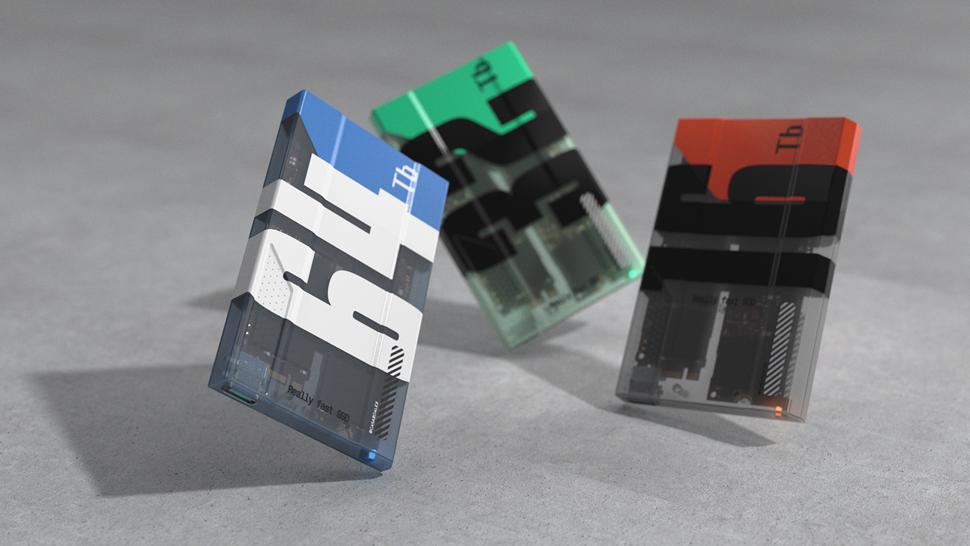 Hard disk，Futurist，Portable，concept，