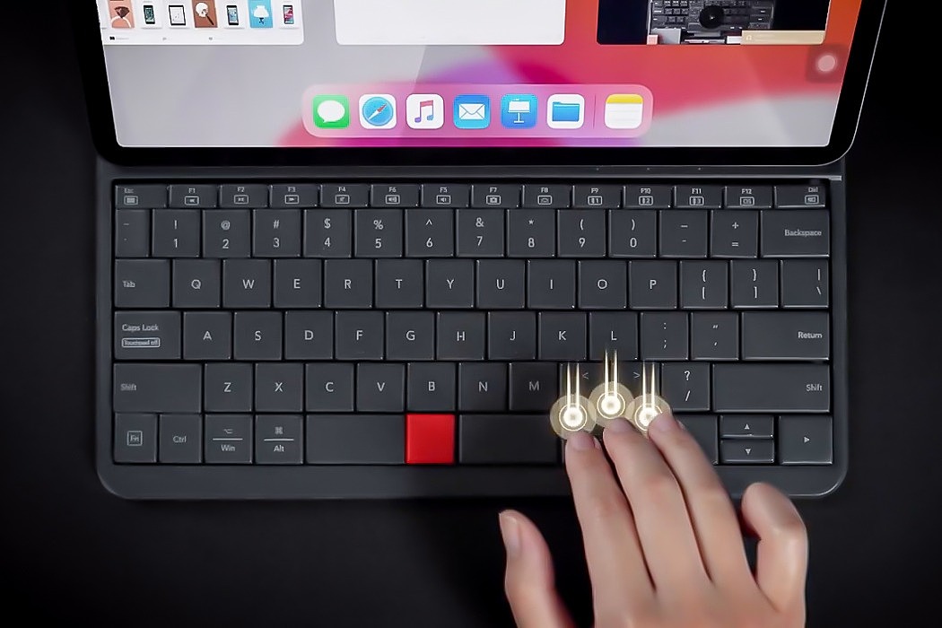 键盘，ipad，触控板，蓝牙，黑色，